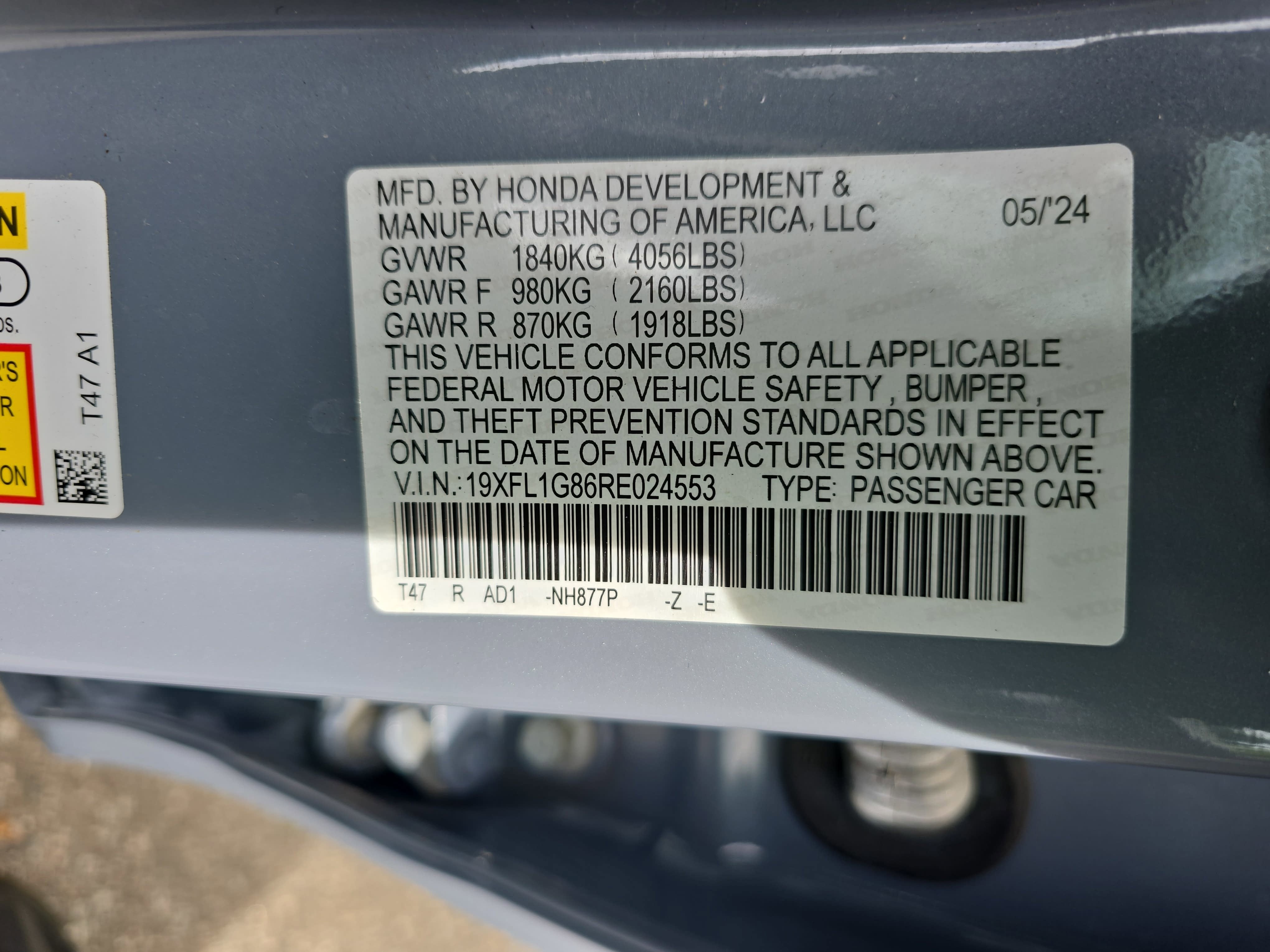 2024 Honda Civic Sport Touring