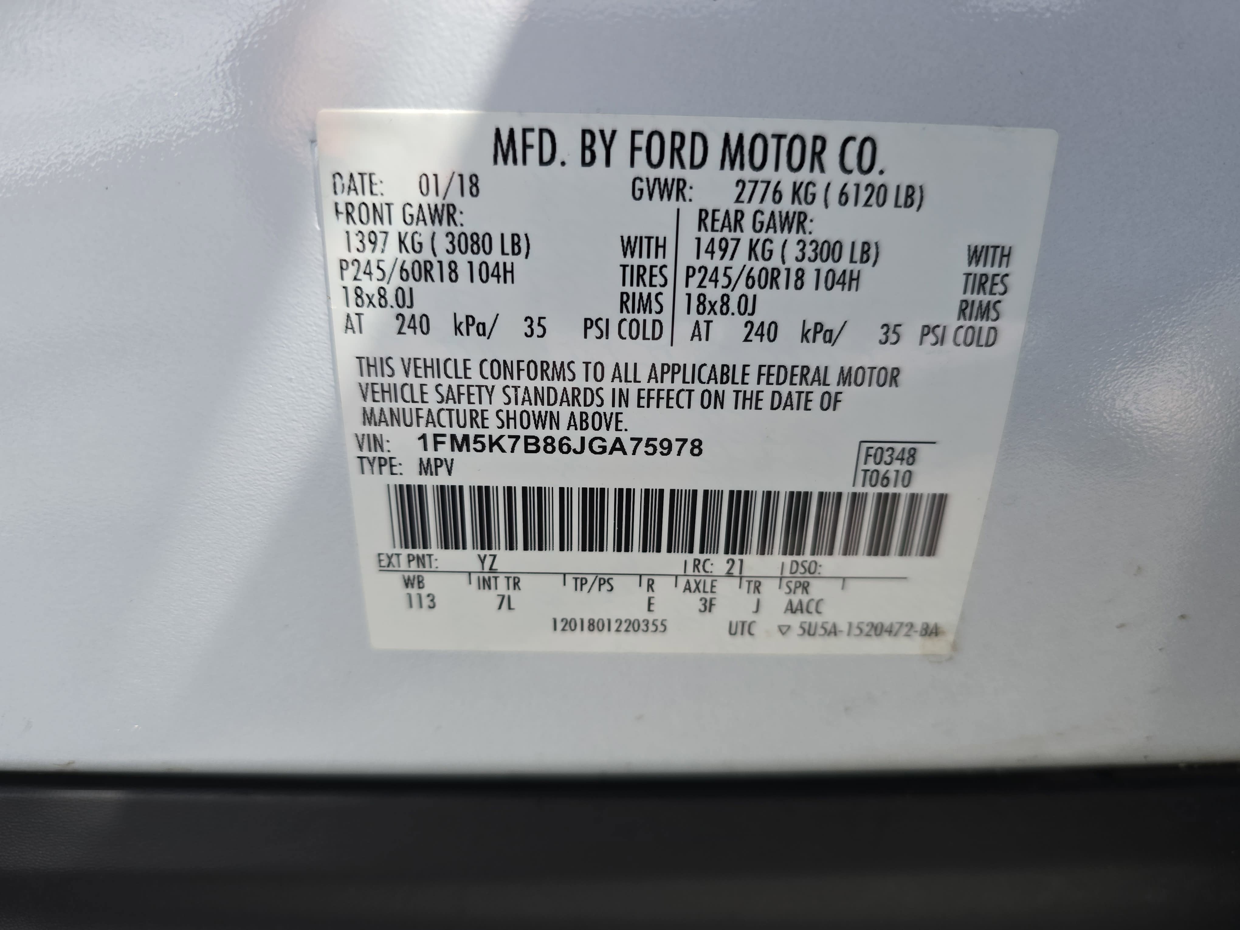 2018 Ford Explorer Base