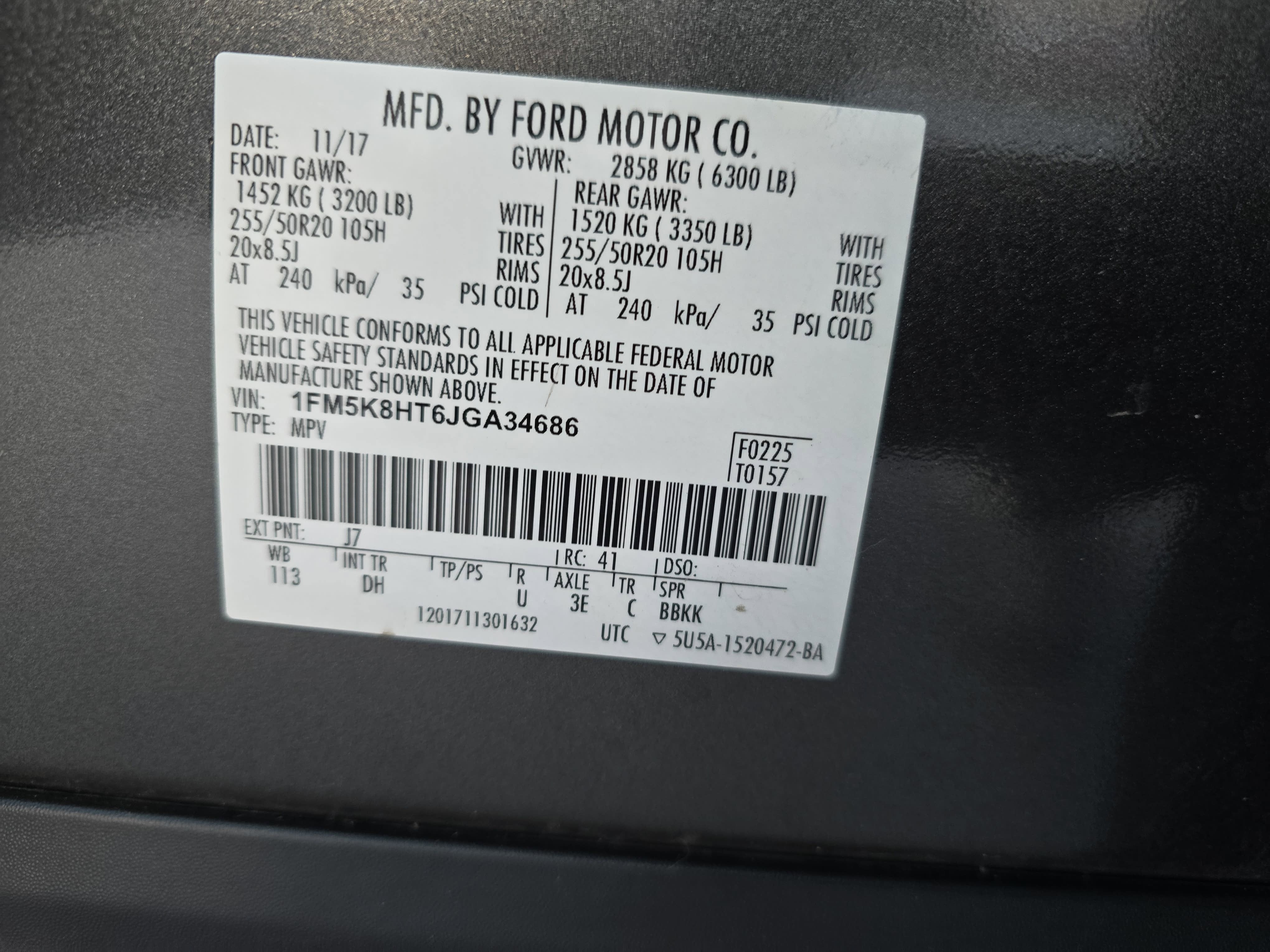 2018 Ford Explorer Platinum