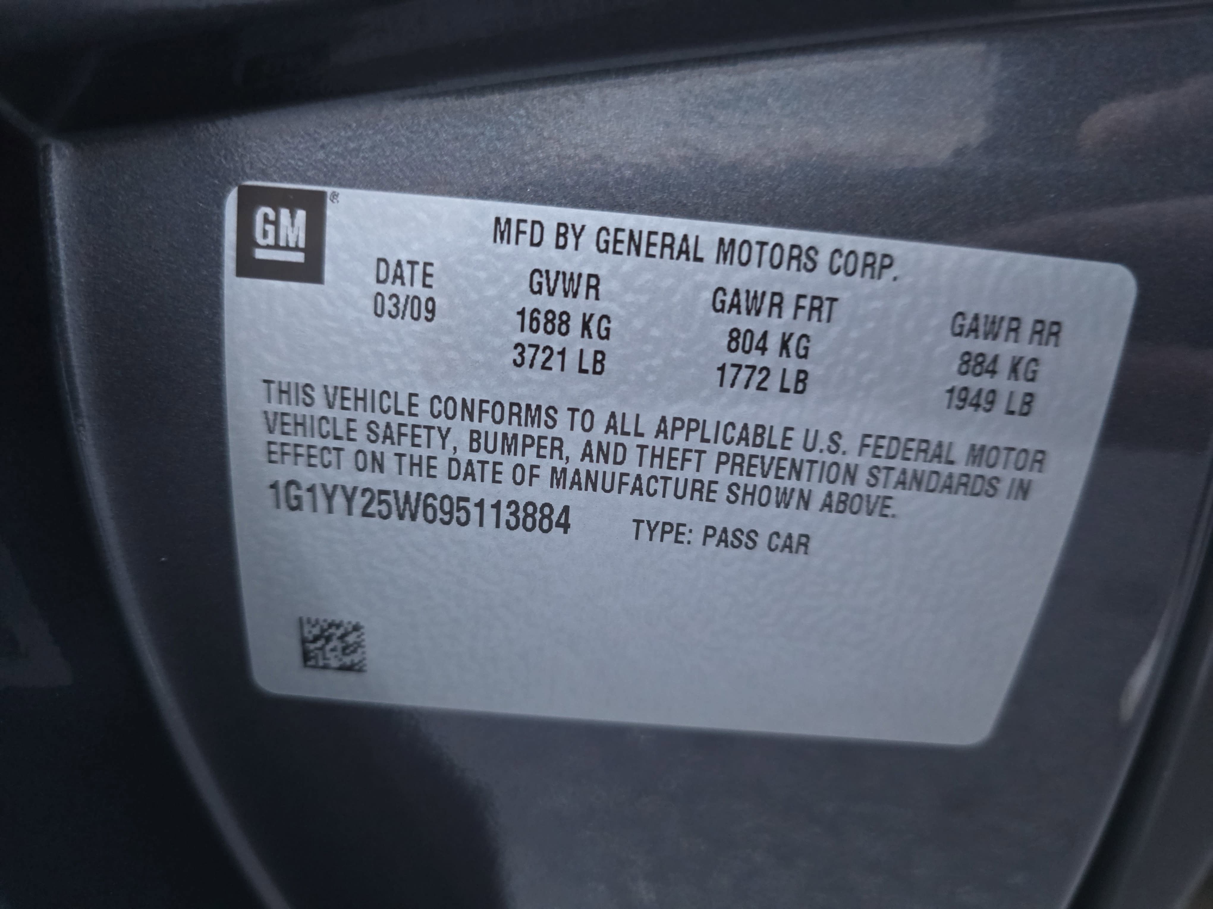 2009 Chevrolet Corvette w/1LT