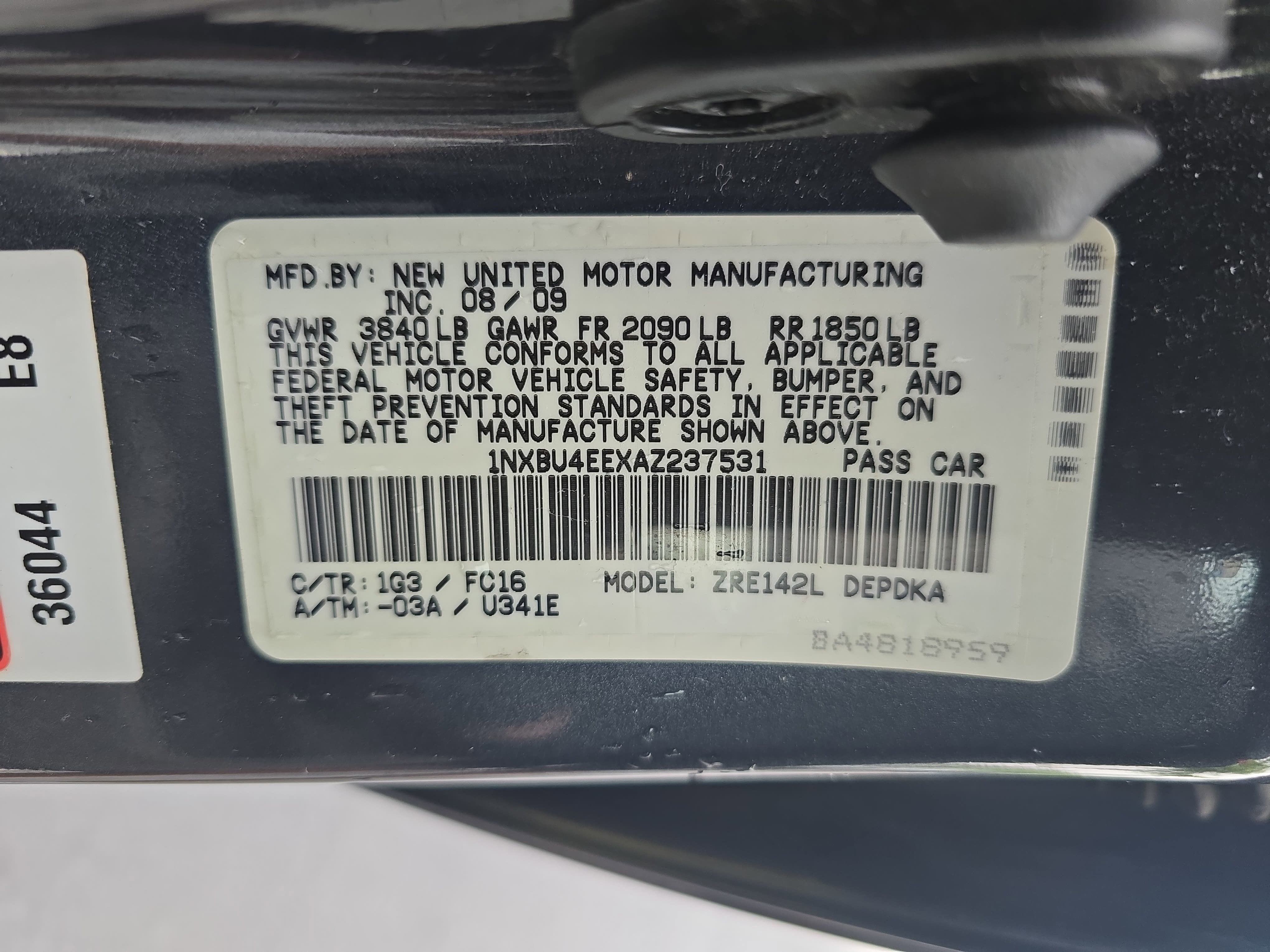 2010 Toyota Corolla LE