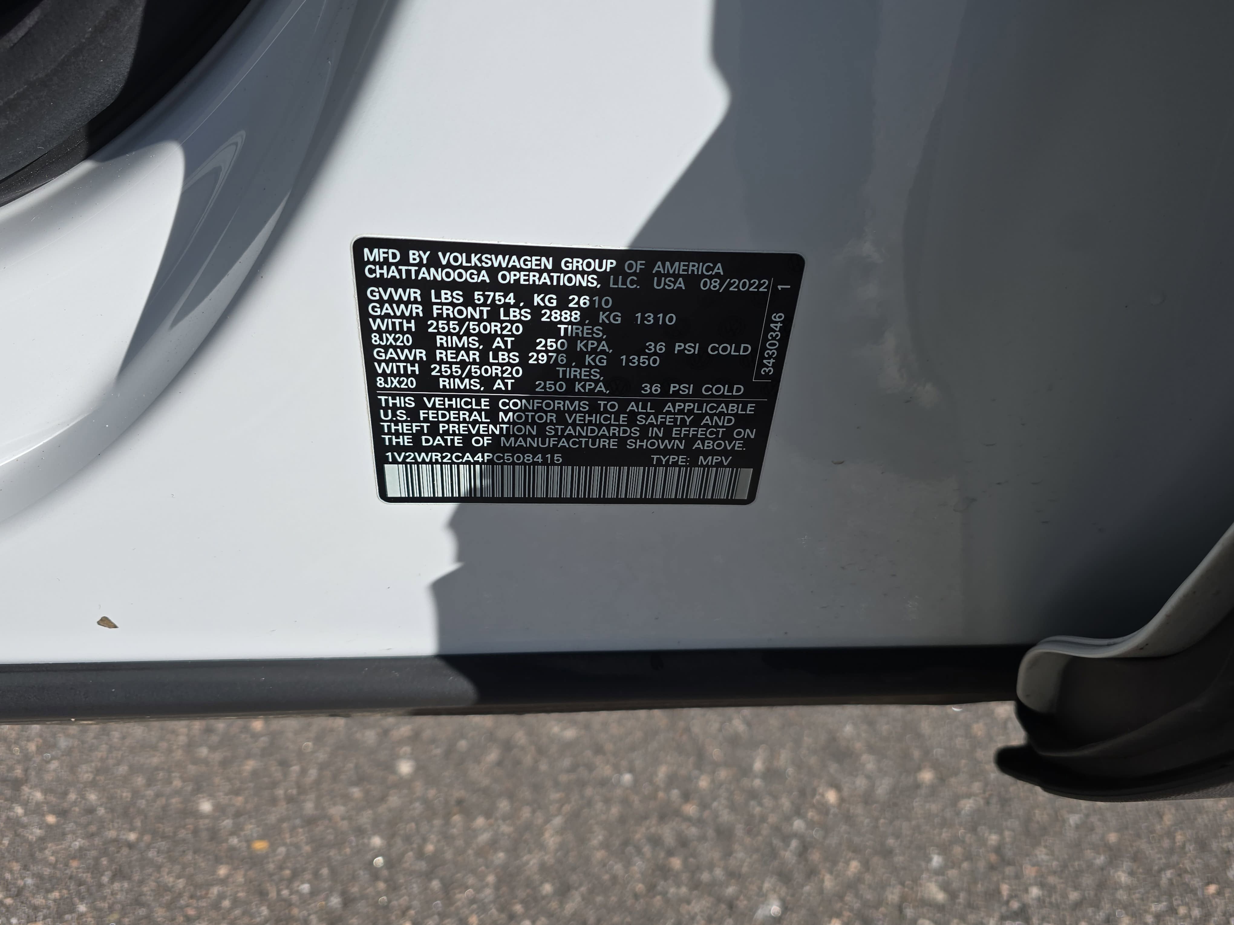 2023 Volkswagen Atlas 3.6L V6 SE w/Technology