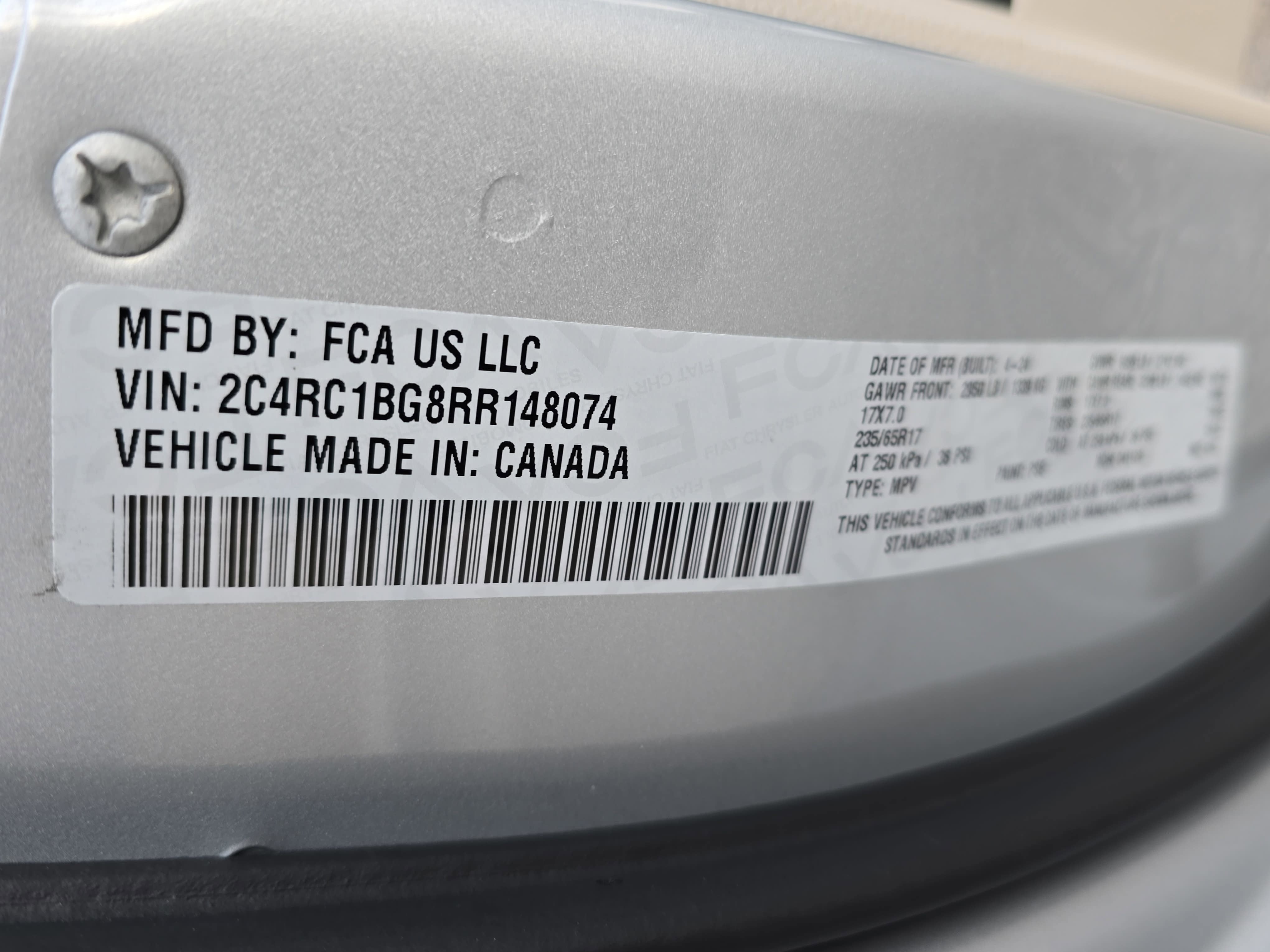 2024 Chrysler Pacifica Touring L