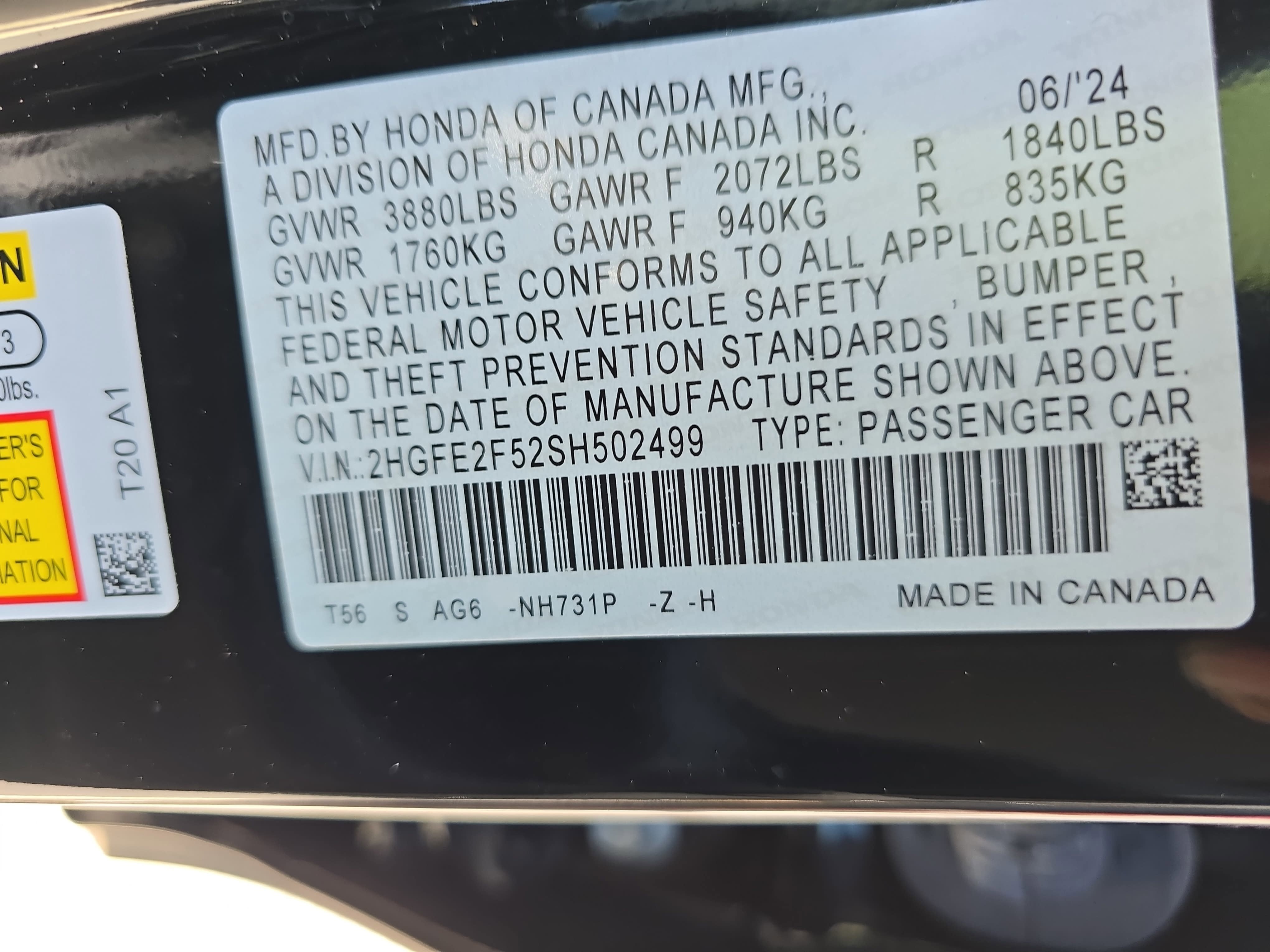 2025 Honda Civic Sport