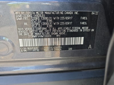 2022 Toyota RAV4 Hybrid Hybrid XLE