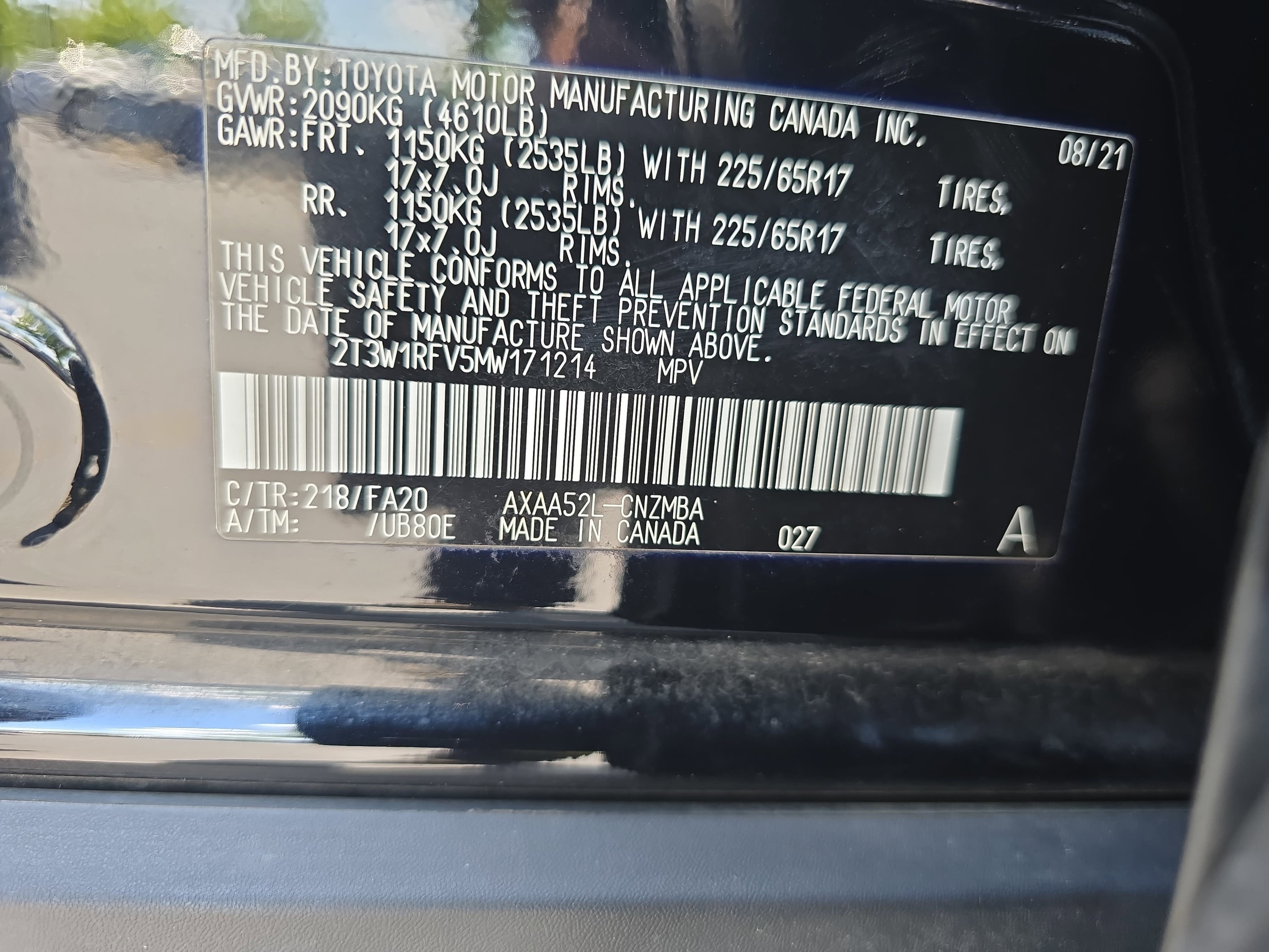 2021 Toyota RAV4 XLE