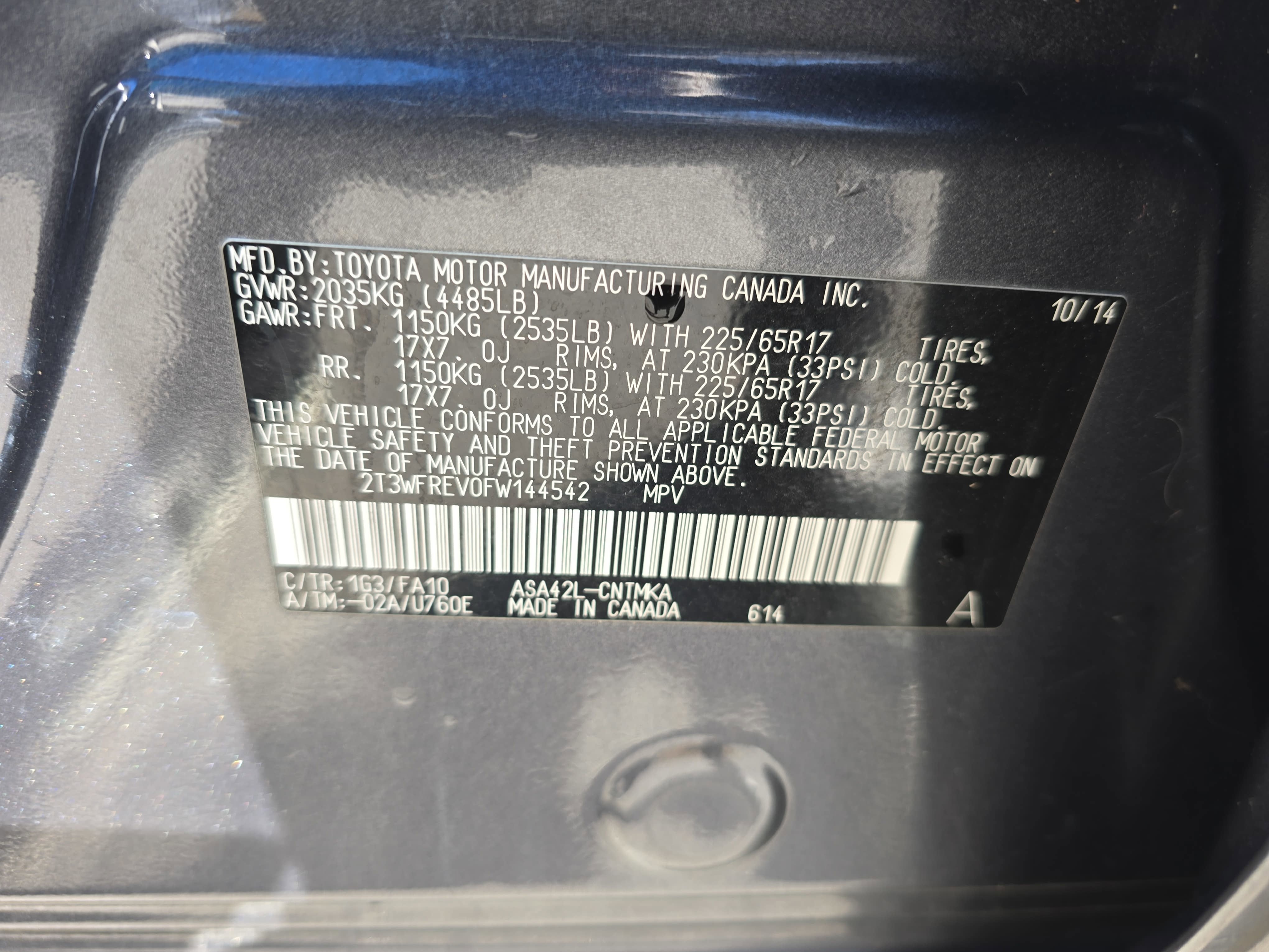 2015 Toyota RAV4 XLE