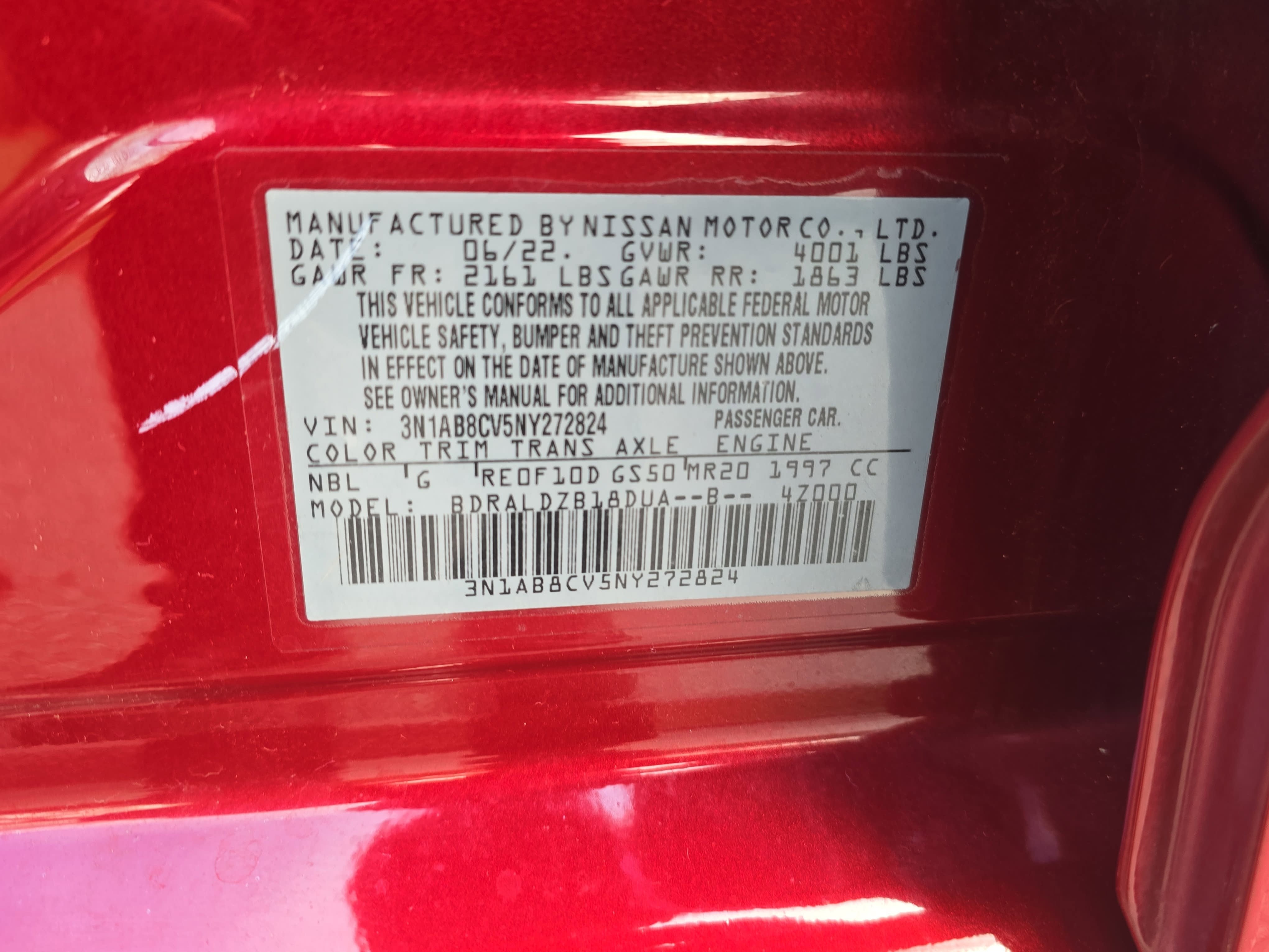 2022 Nissan Sentra SV