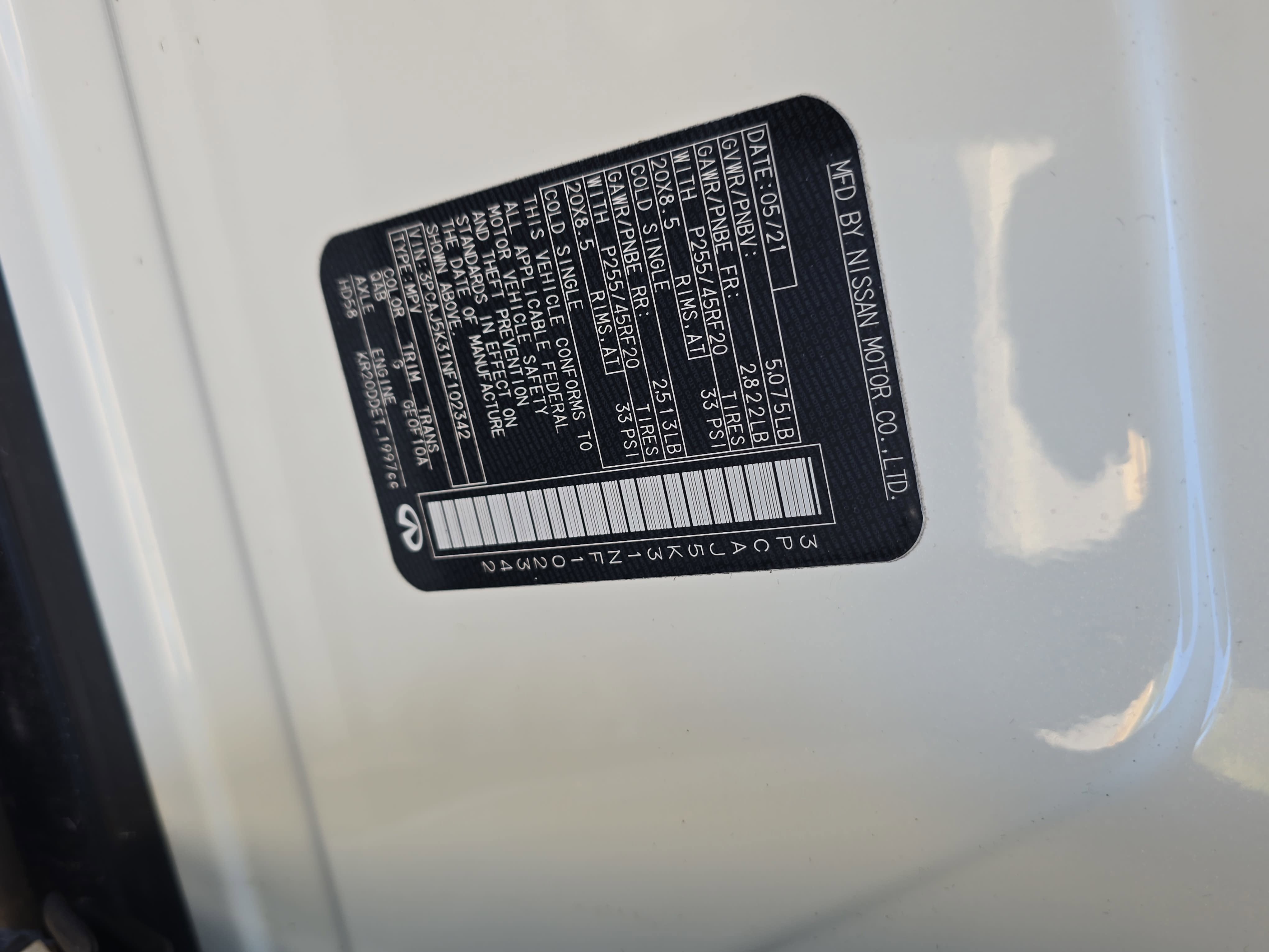 2022 INFINITI QX55 ESSENTIAL