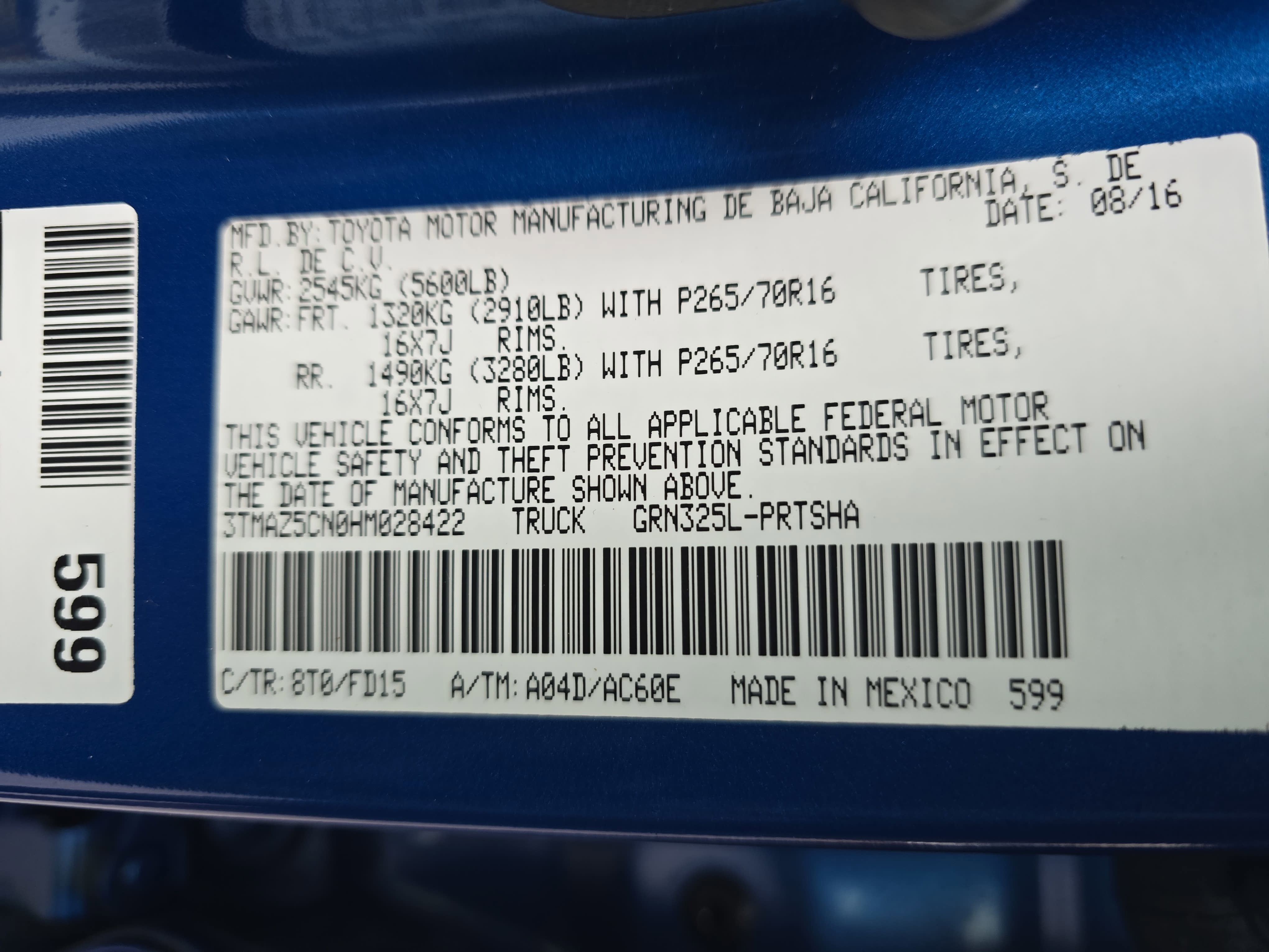 2017 Toyota Tacoma TRD Off Road