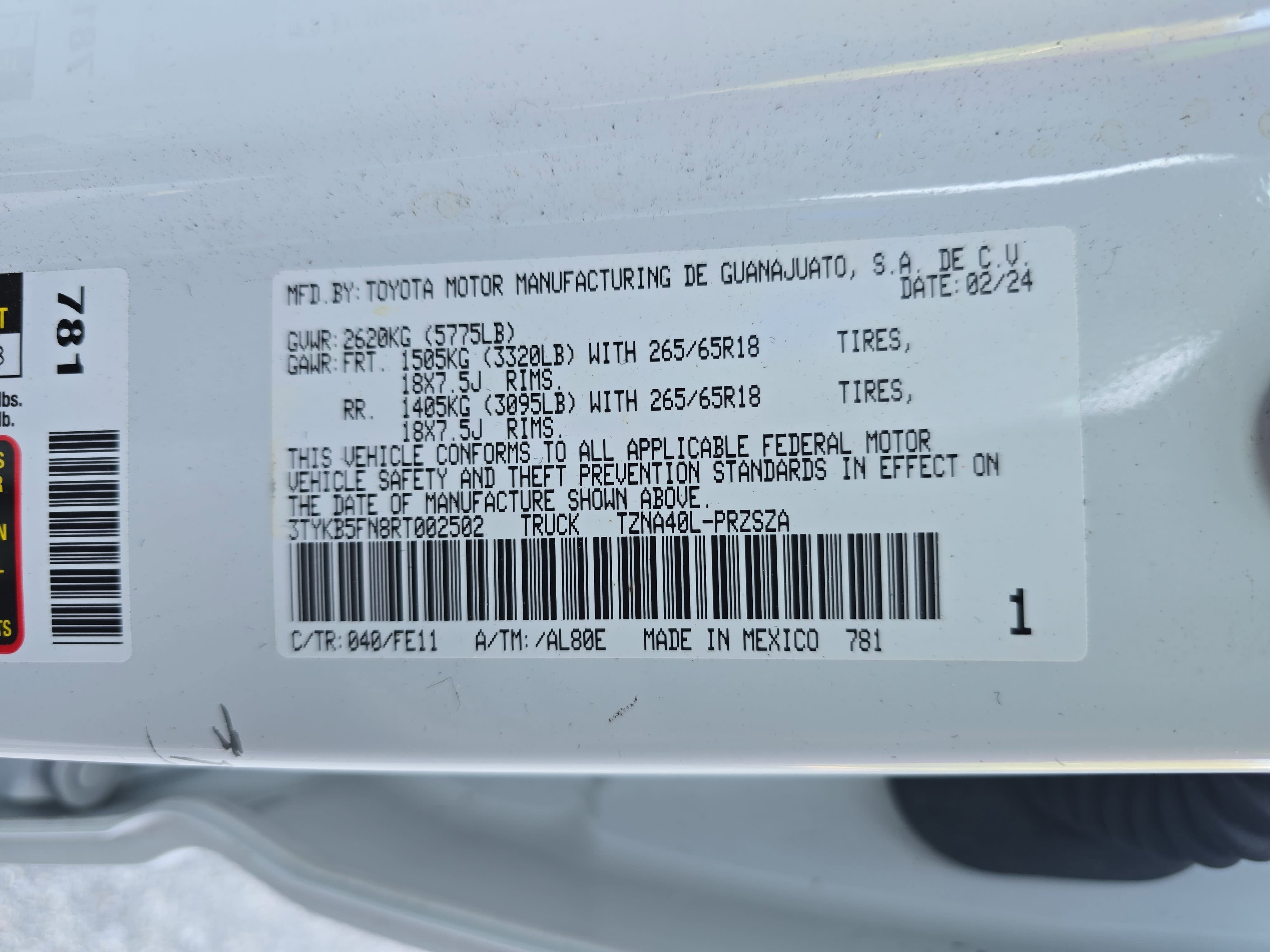 2024 Toyota Tacoma TRD Sport