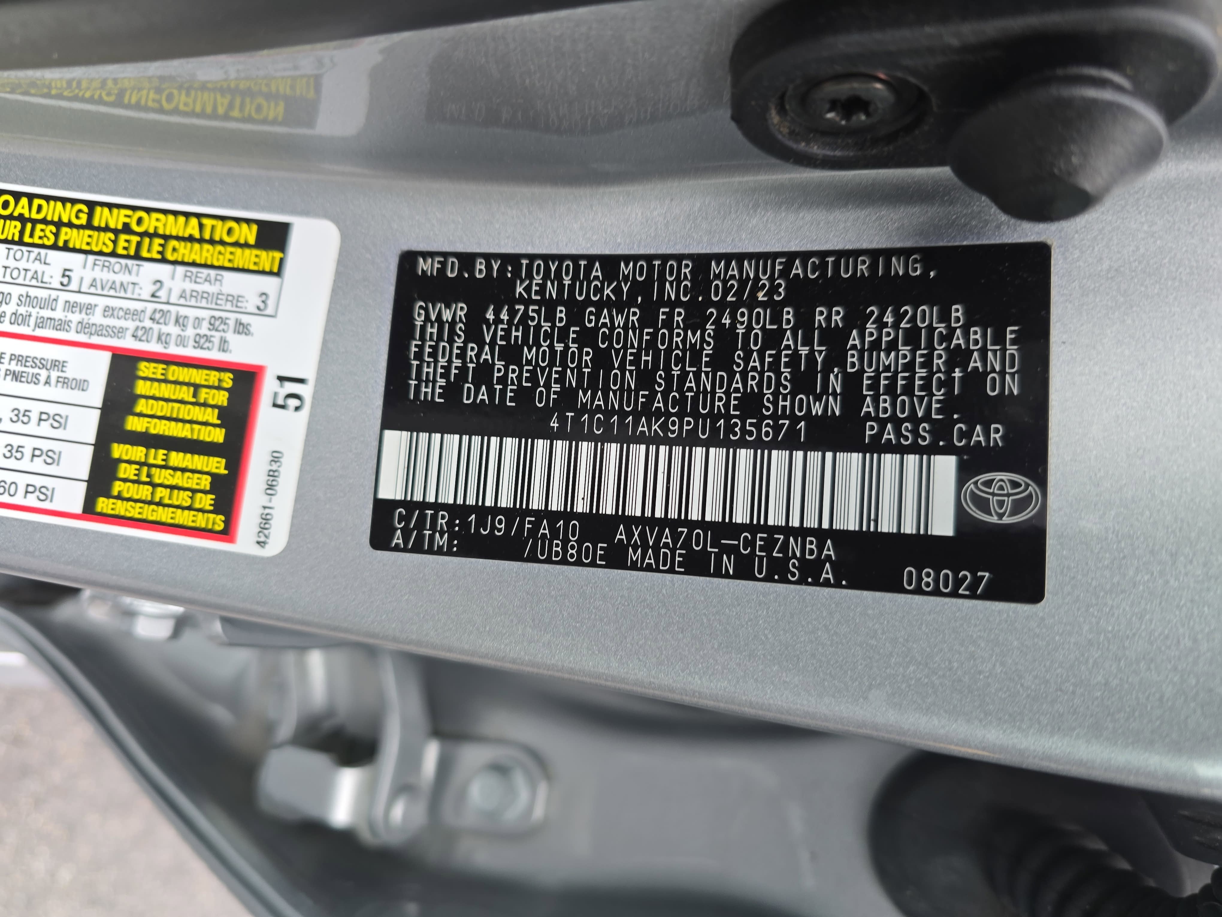 2023 Toyota Camry LE