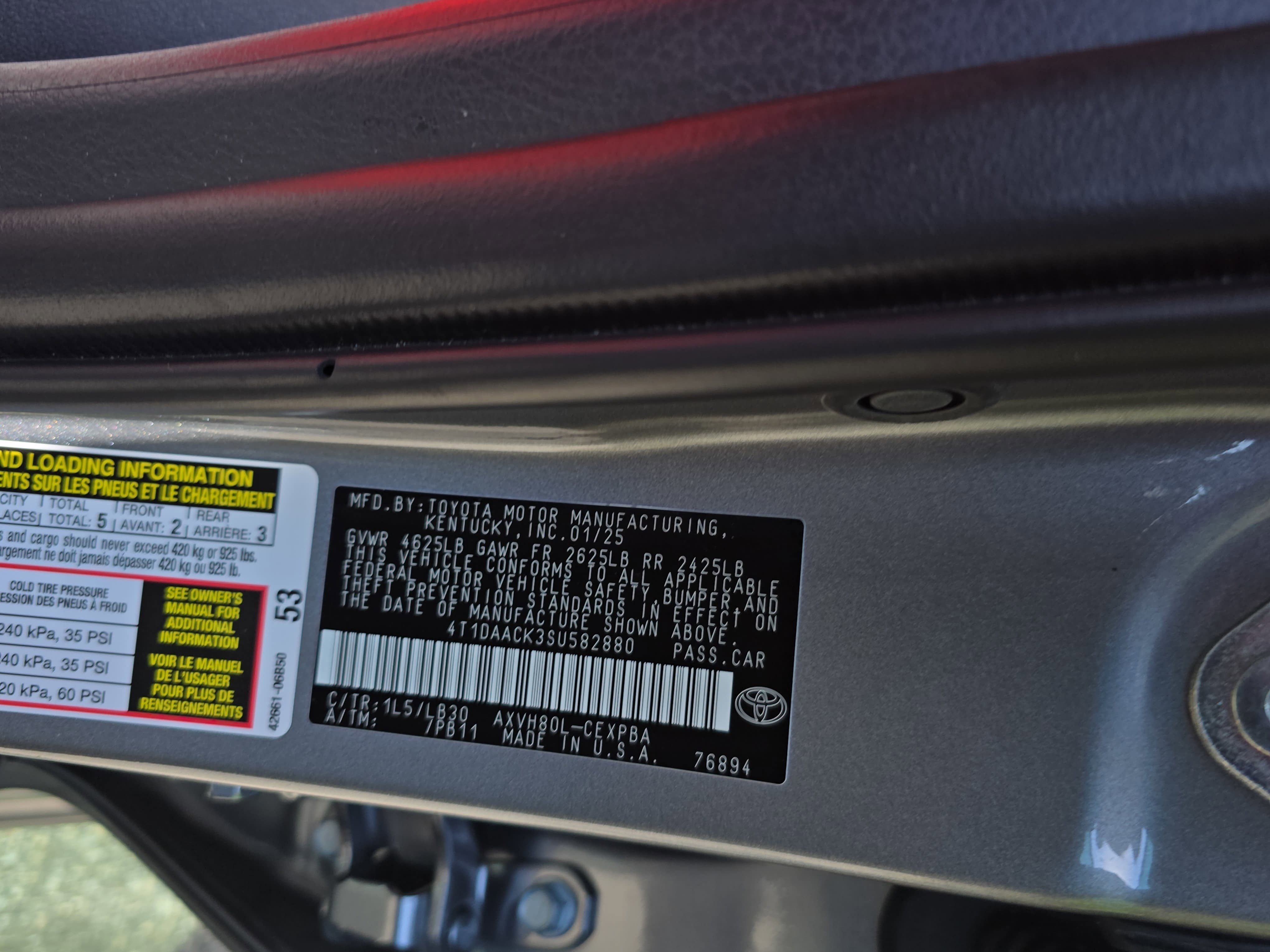 2025 Toyota Camry XSE