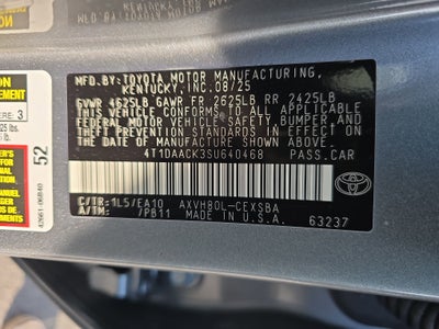 2025 Toyota Camry SE