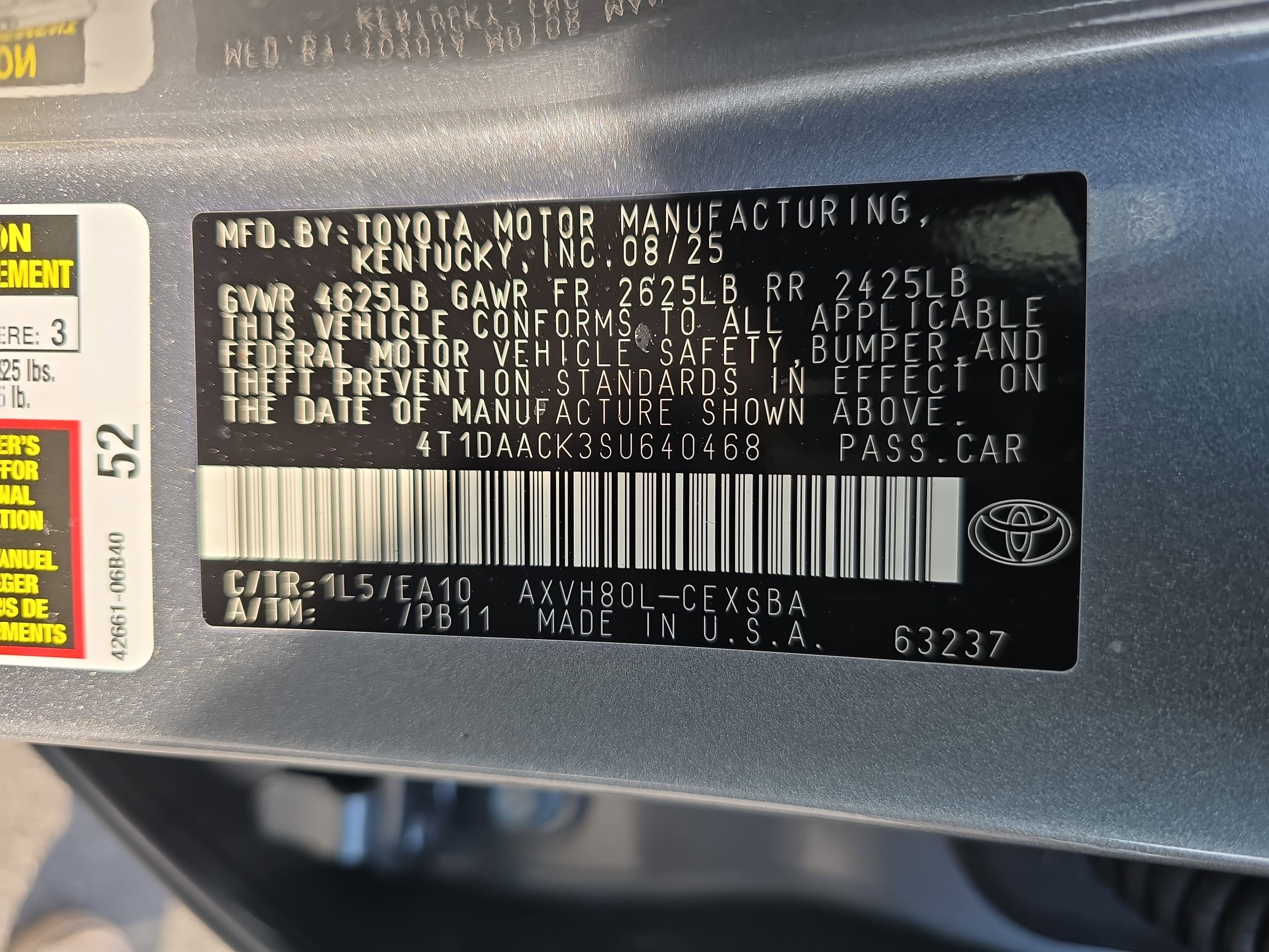 2025 Toyota Camry SE