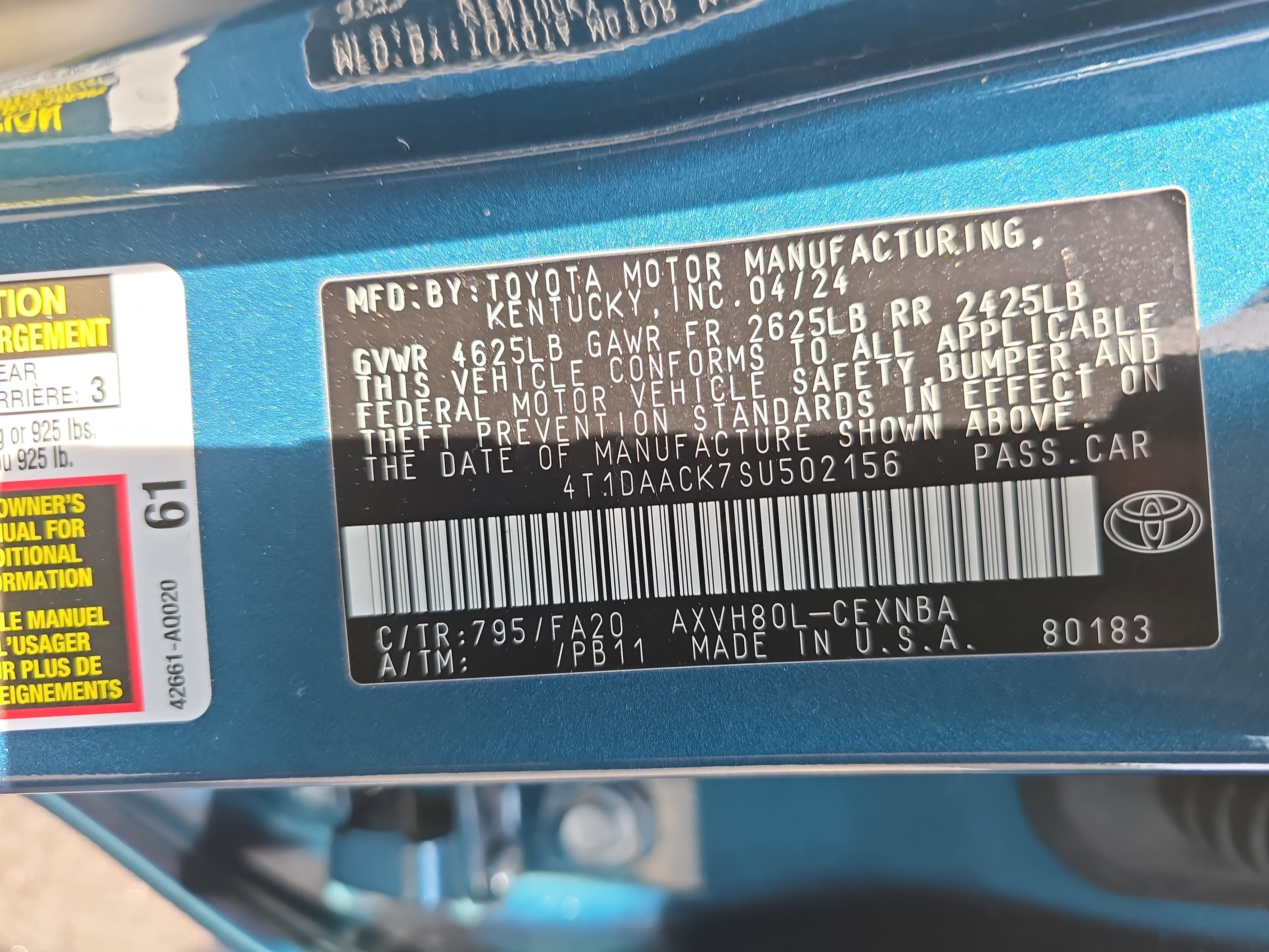 2025 Toyota Camry LE