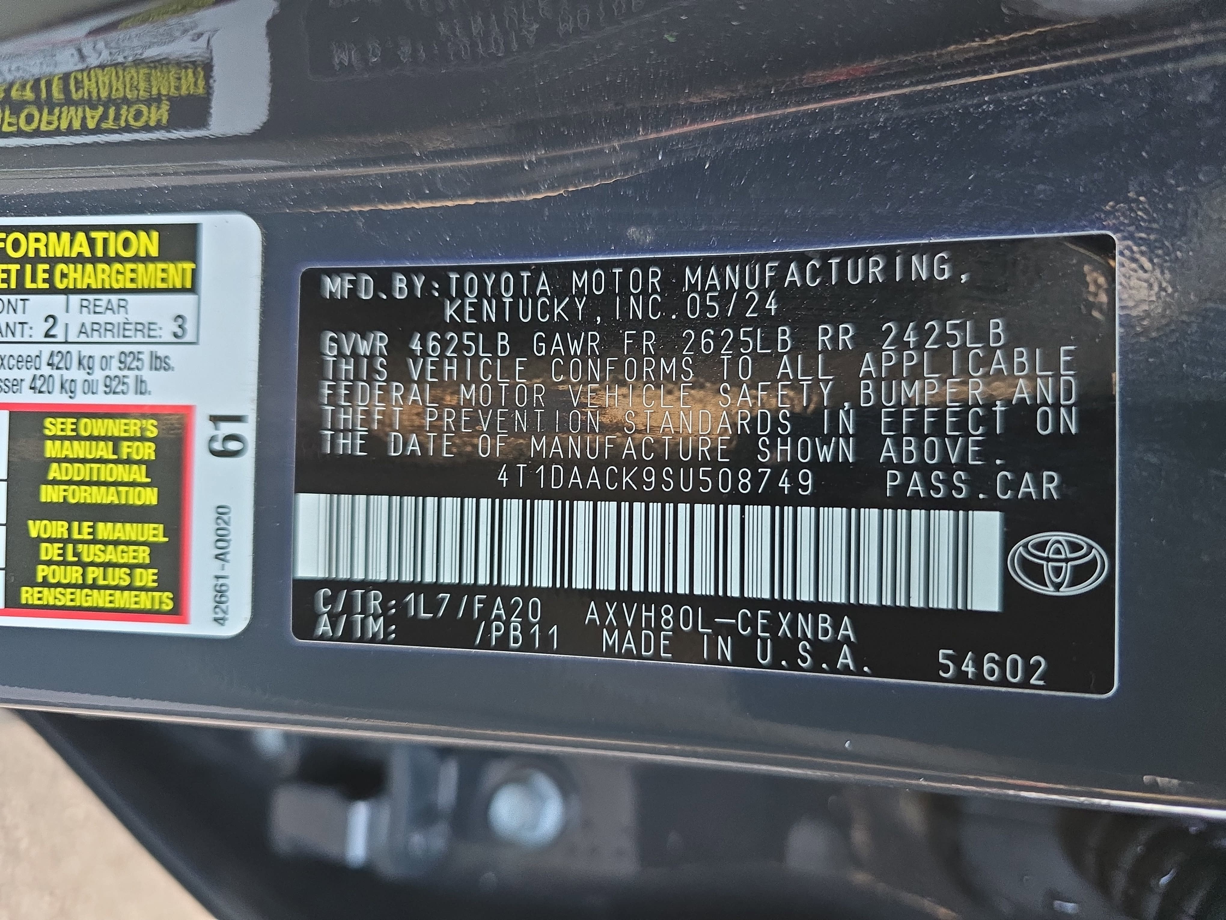 2025 Toyota Camry LE