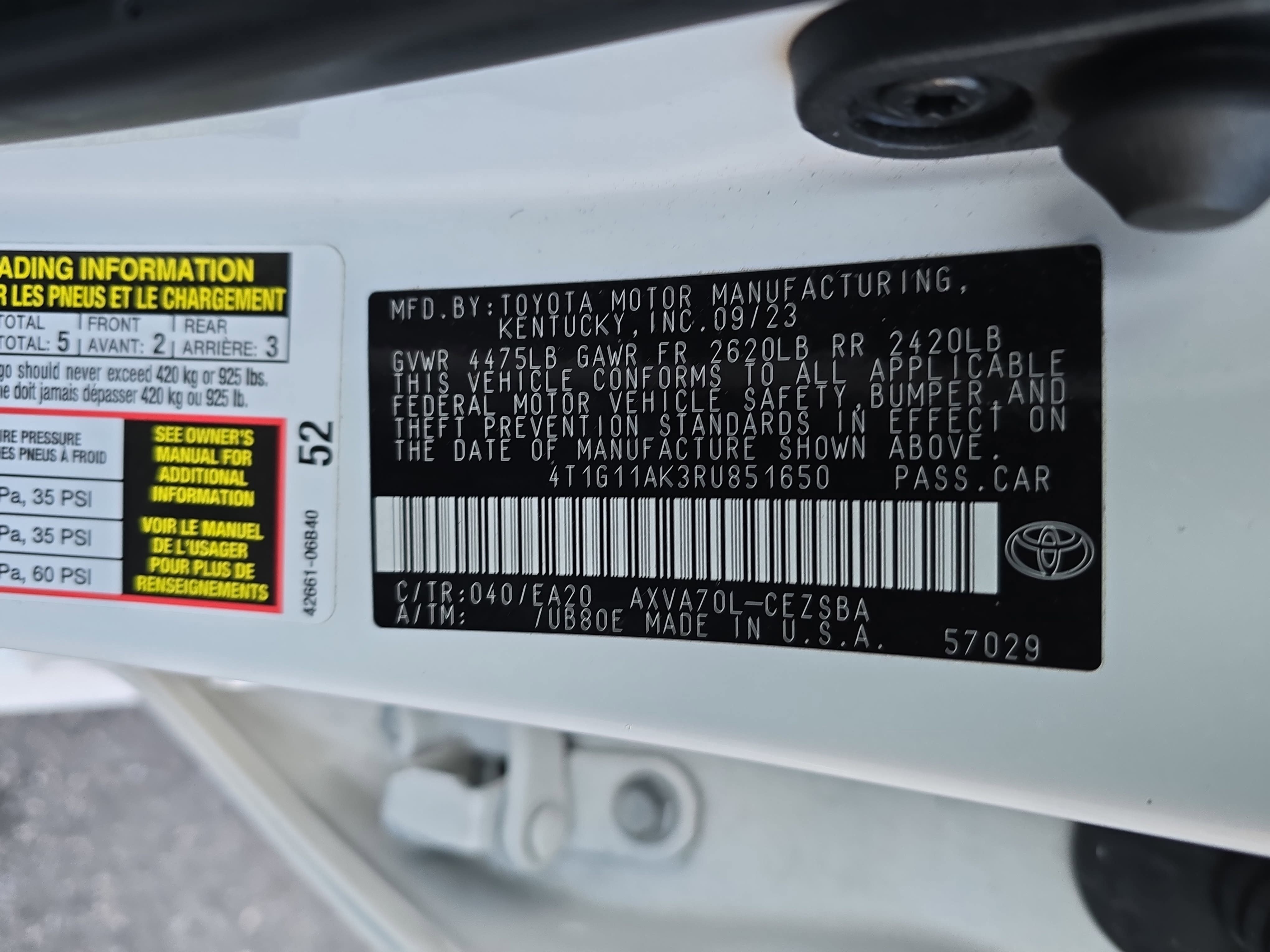 2024 Toyota Camry SE