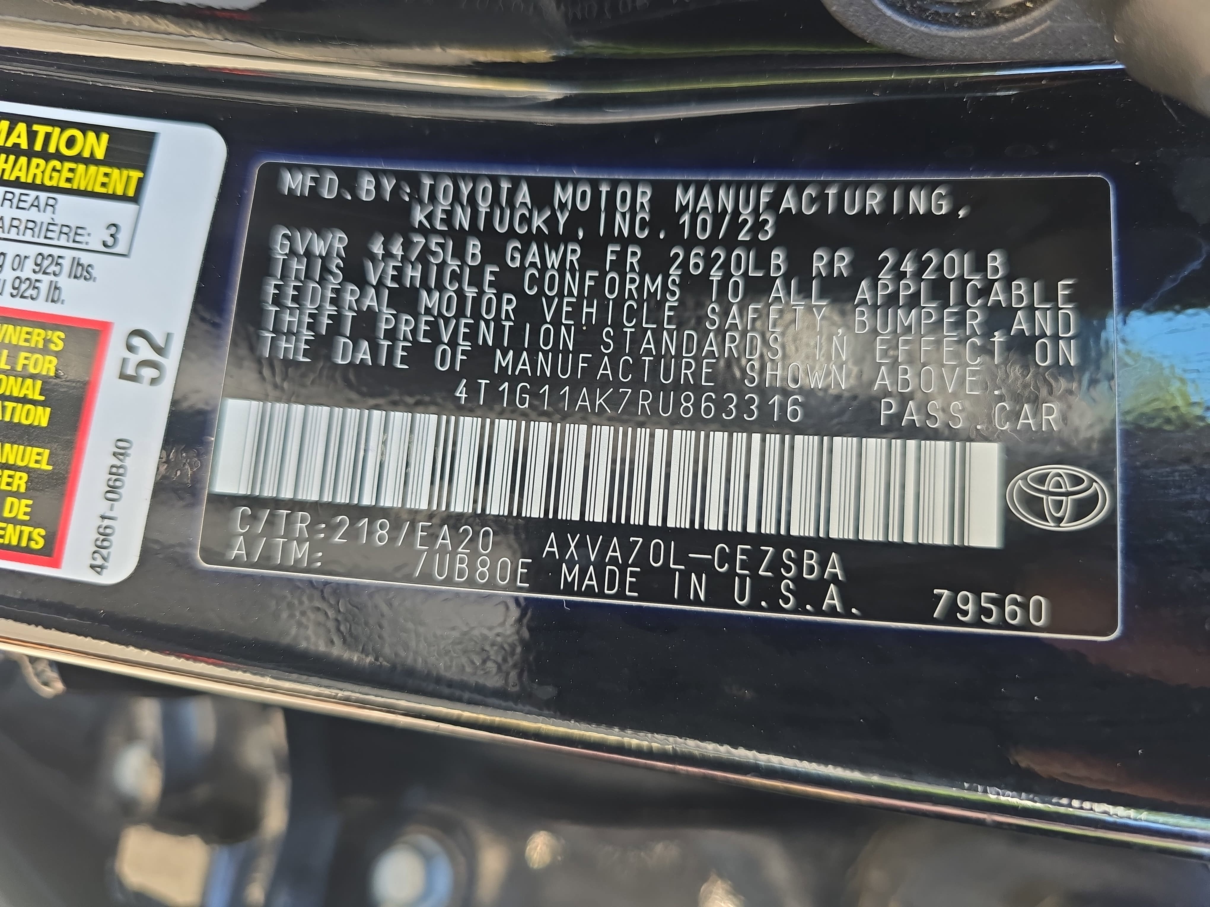 2024 Toyota Camry SE