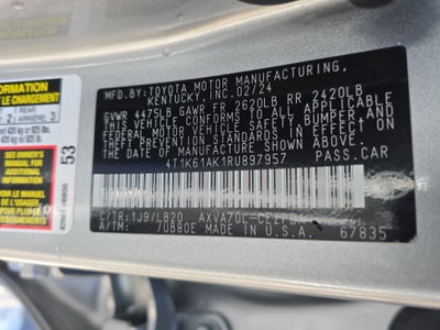 2024 Toyota Camry XSE