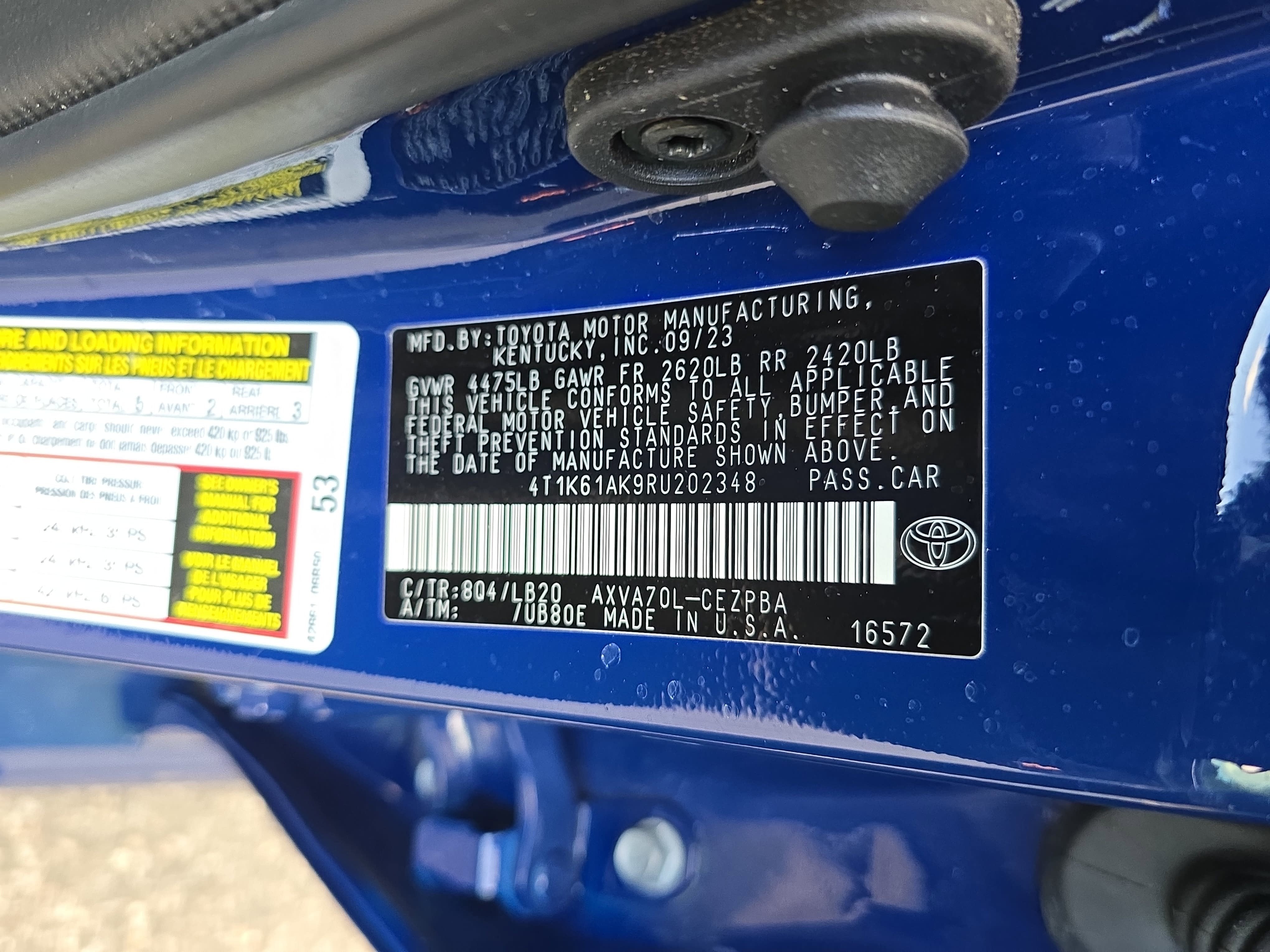 2024 Toyota Camry XSE