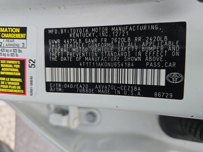 2022 Toyota Camry SE