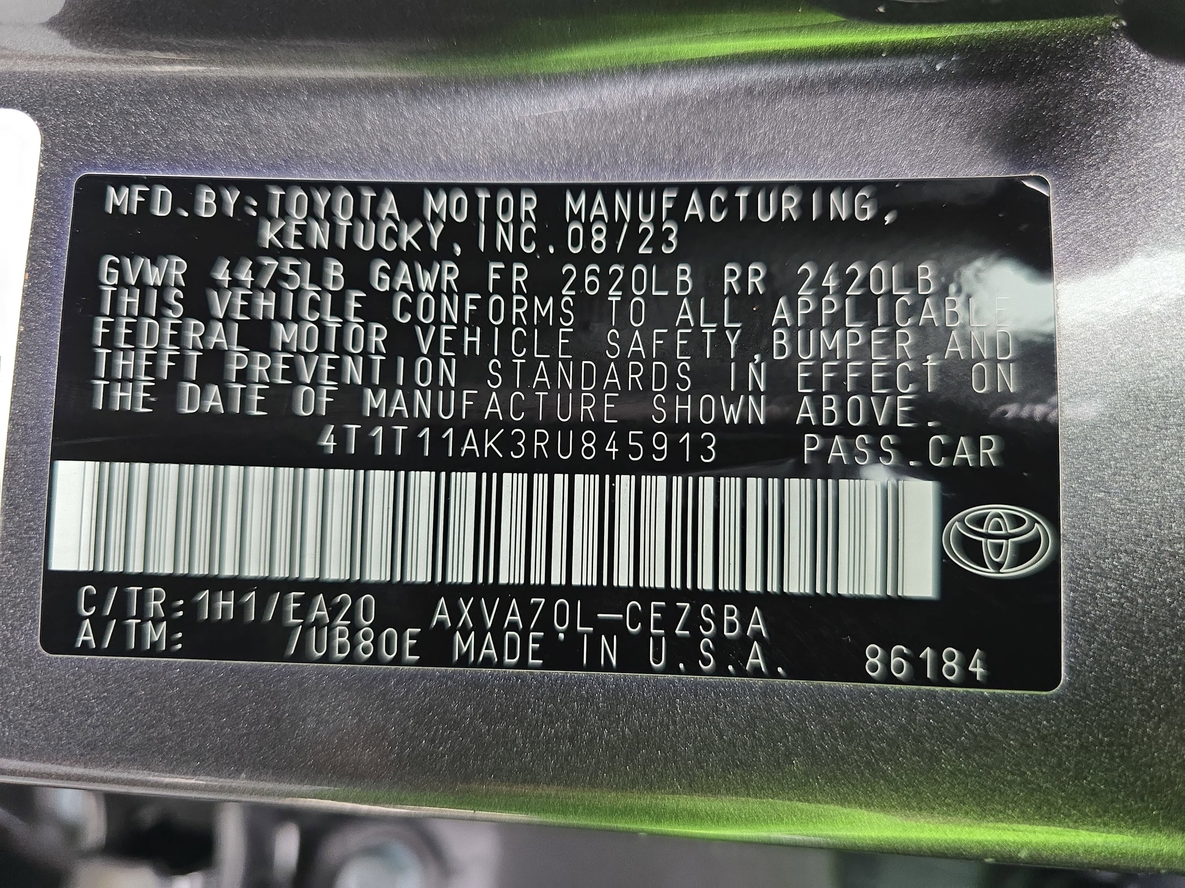 2024 Toyota Camry SE