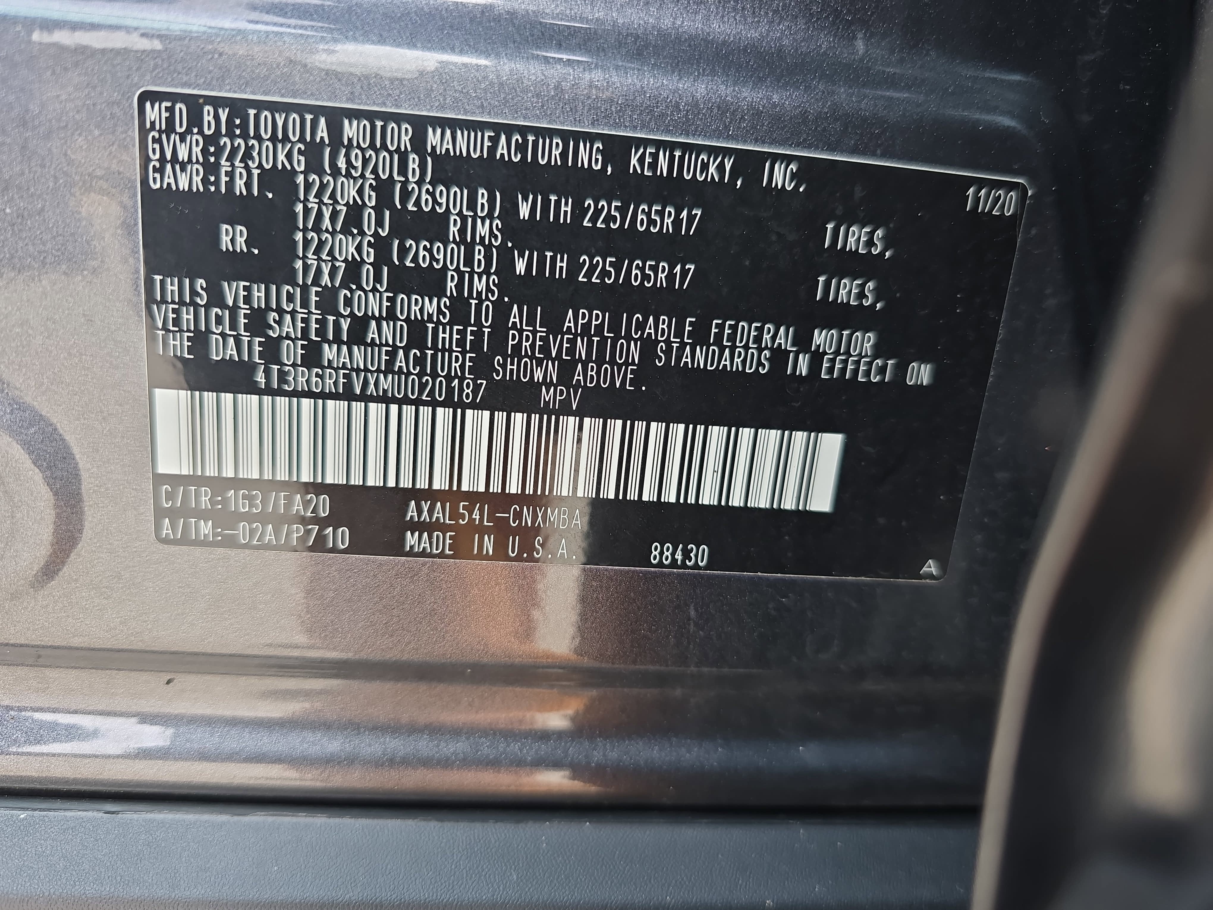 2021 Toyota RAV4 Hybrid XLE