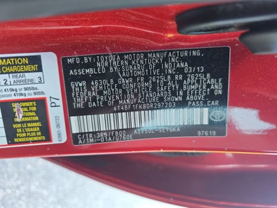 2013 Toyota Camry XLE