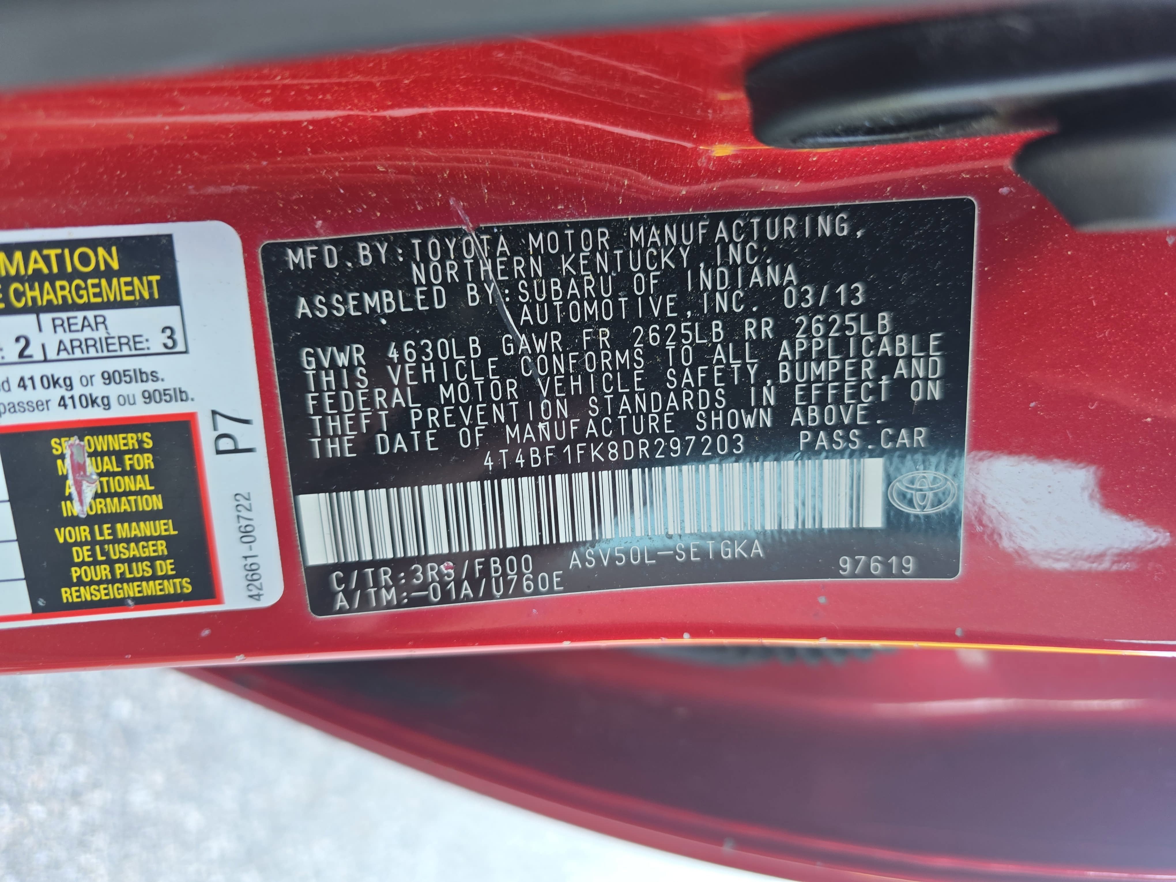 2013 Toyota Camry XLE