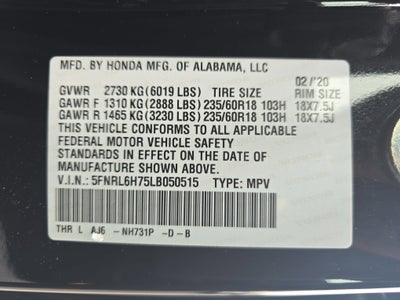 2020 Honda Odyssey EX-L