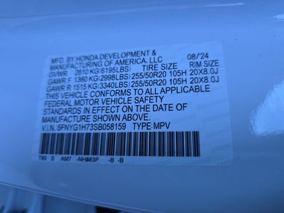 2025 Honda Pilot Touring