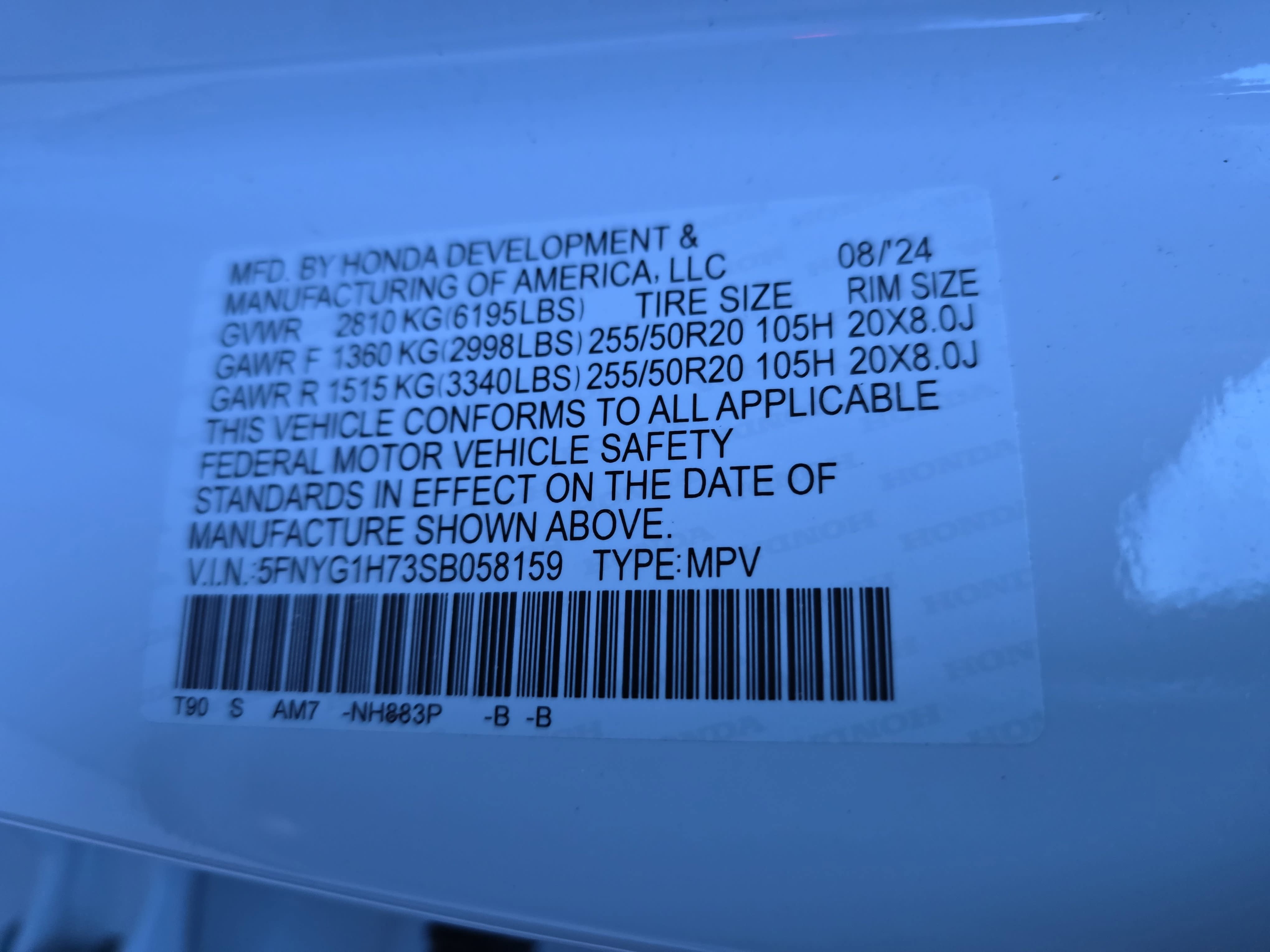 2025 Honda Pilot Touring