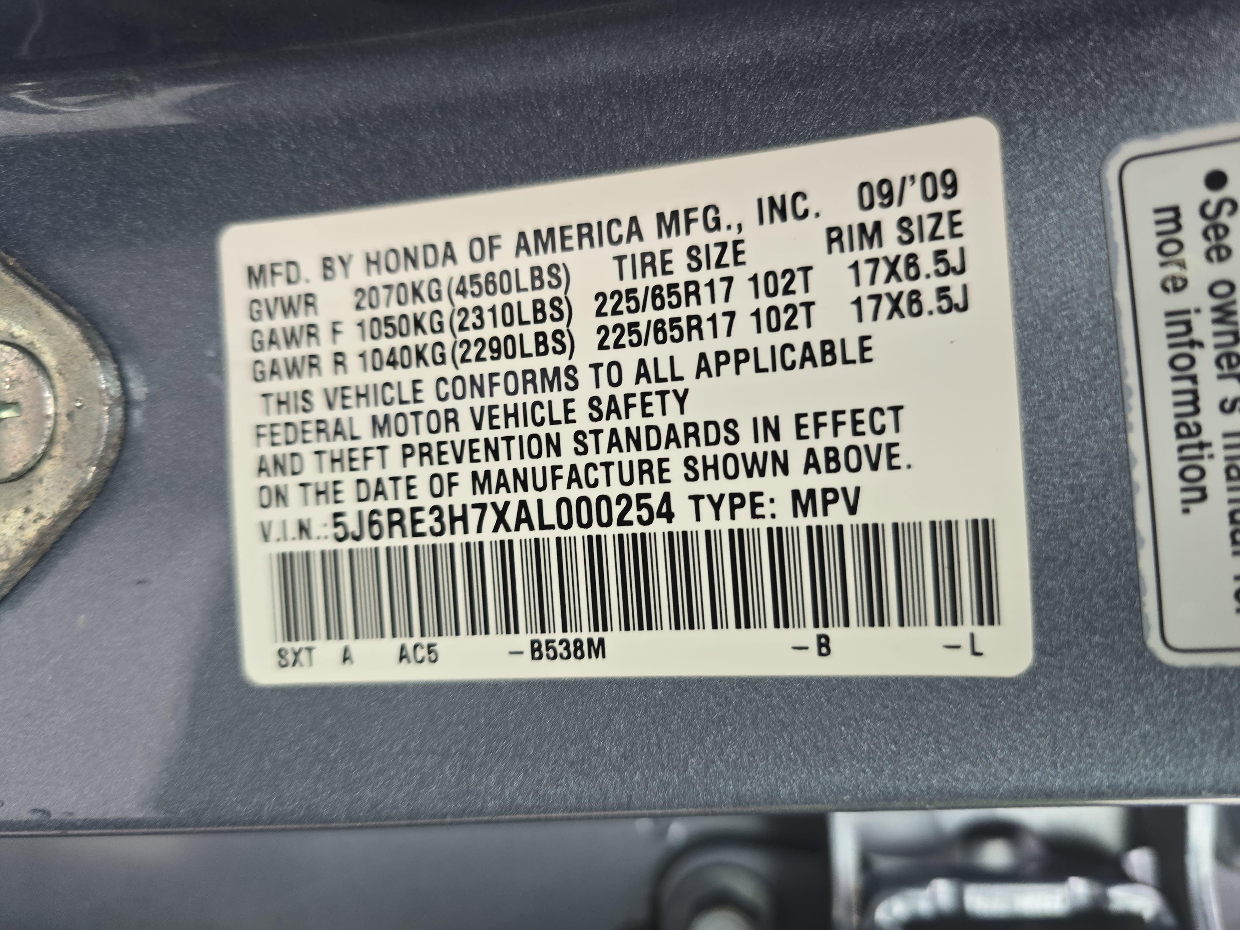2010 Honda CR-V EX-L