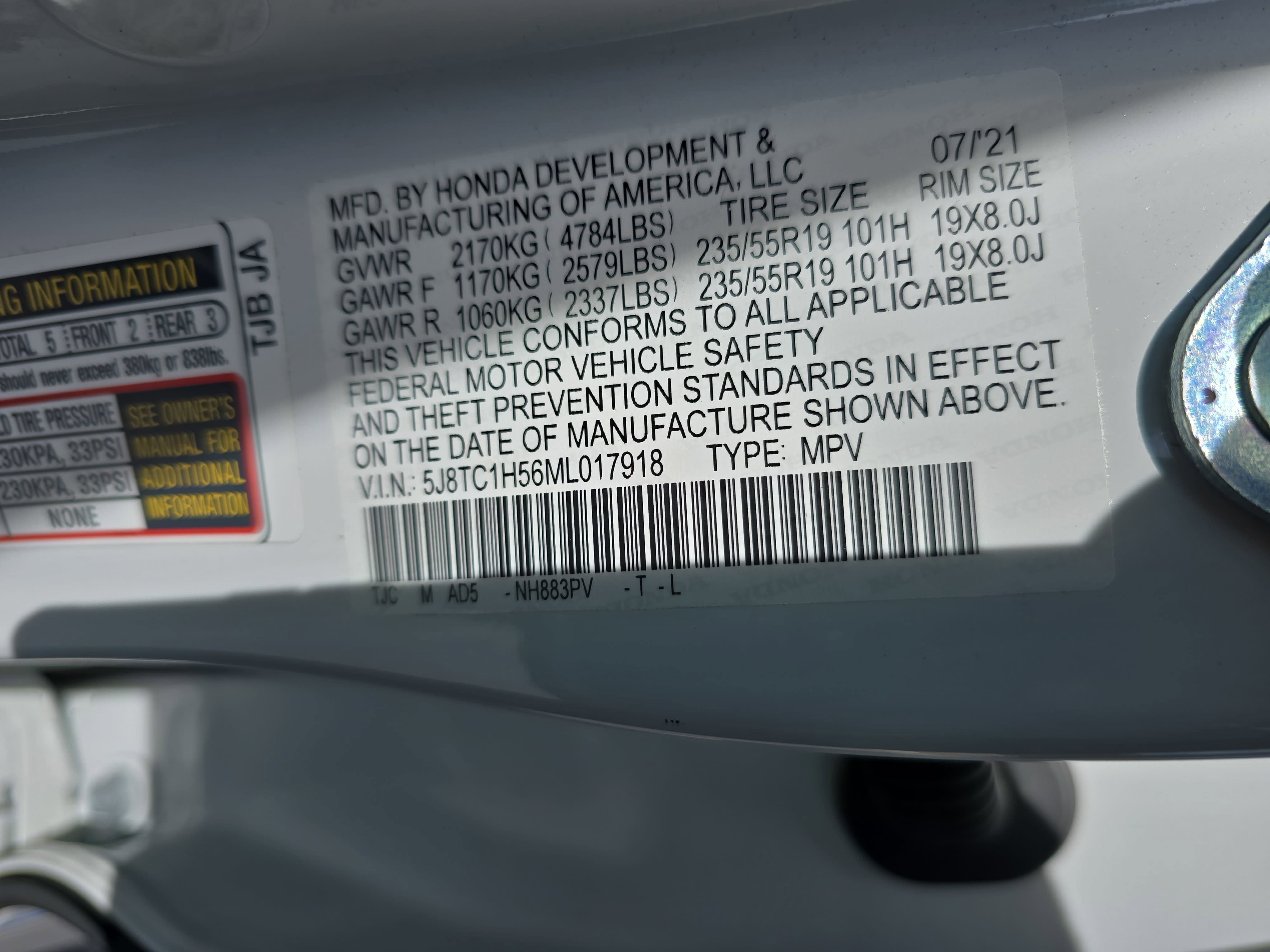 2021 Acura RDX w/Technology Package