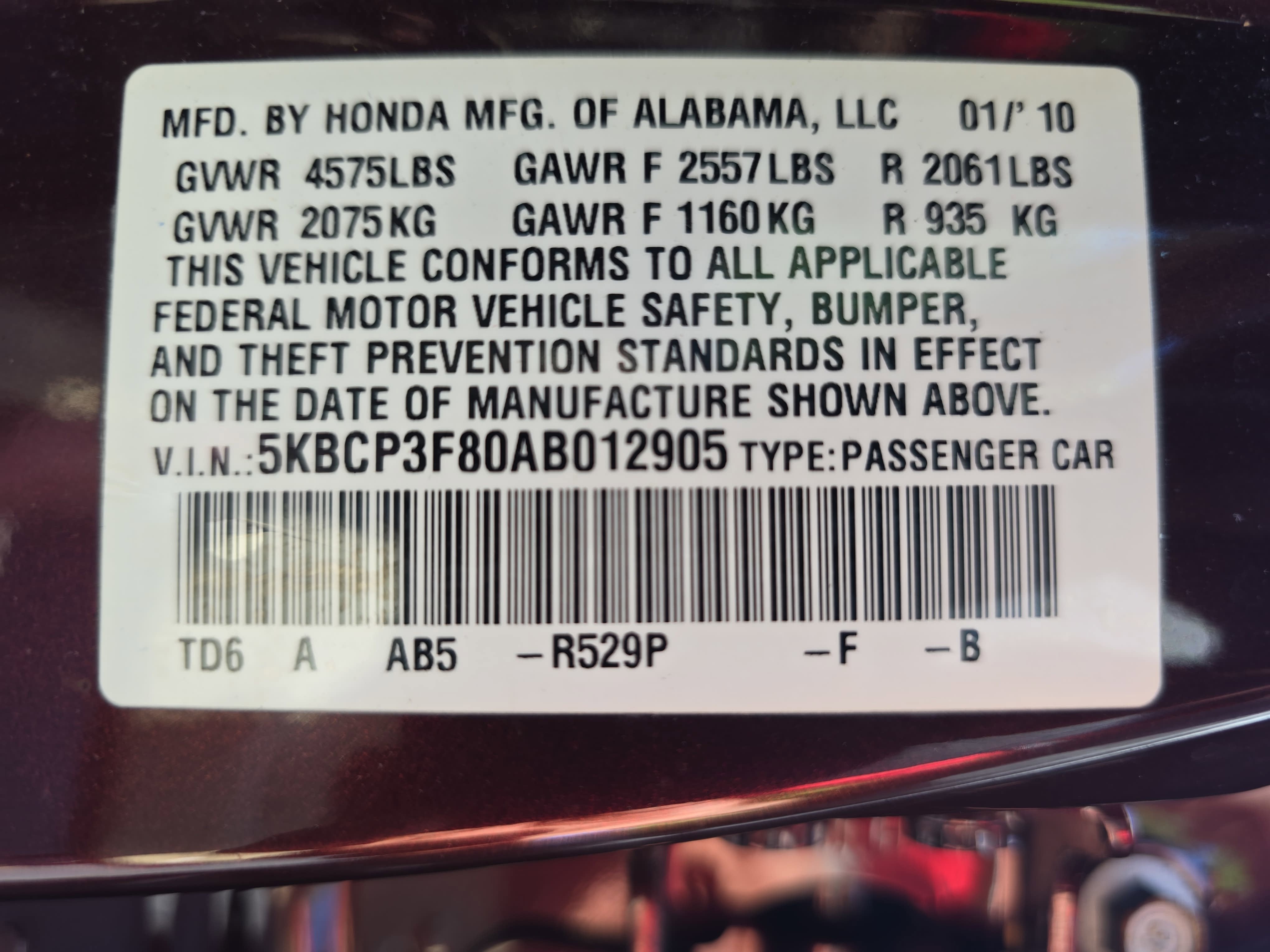 2010 Honda Accord EX-L