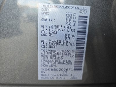 2024 Nissan Pathfinder SV