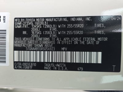 2024 Toyota Grand Highlander Platinum