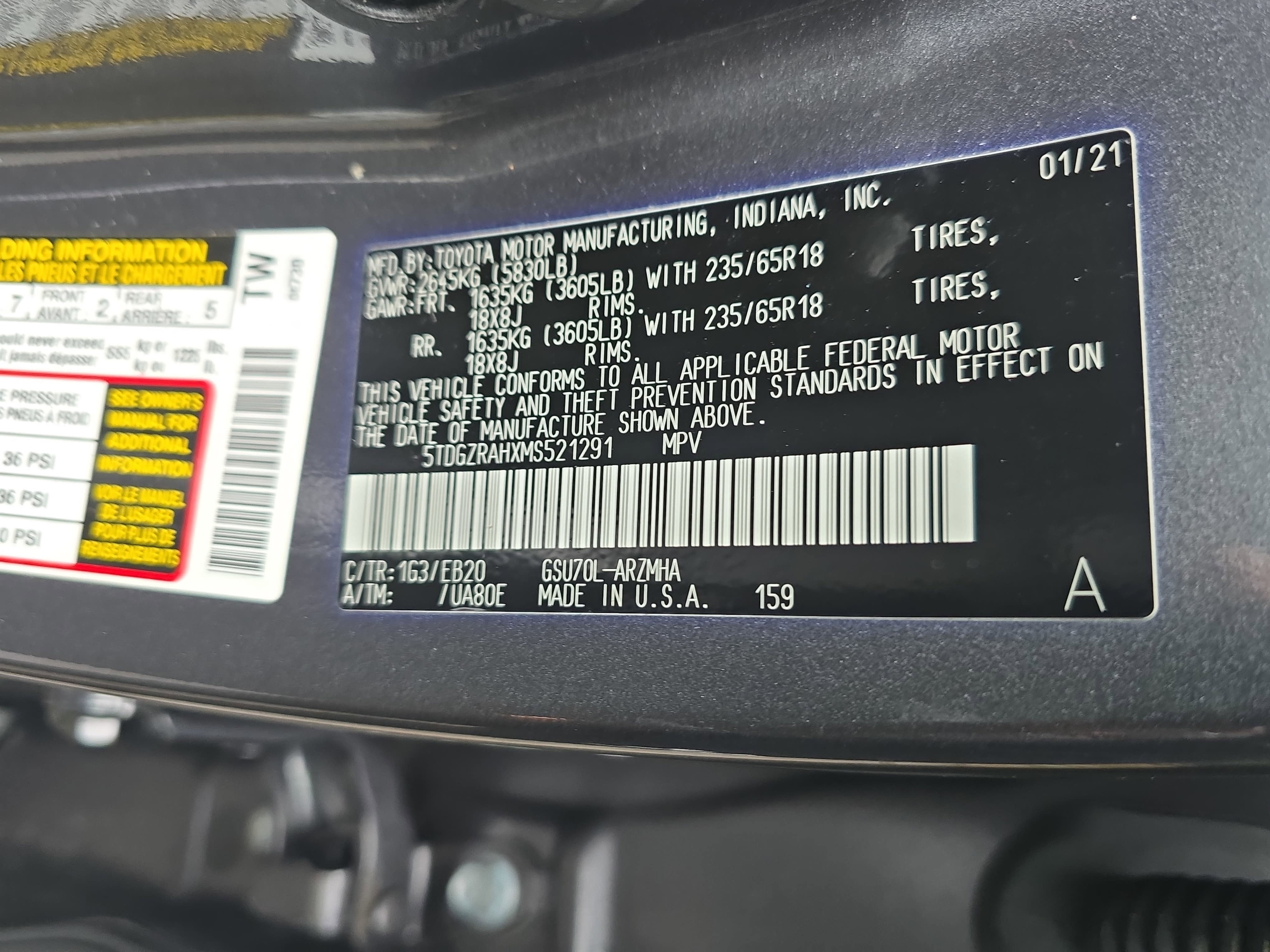 2021 Toyota Highlander XLE