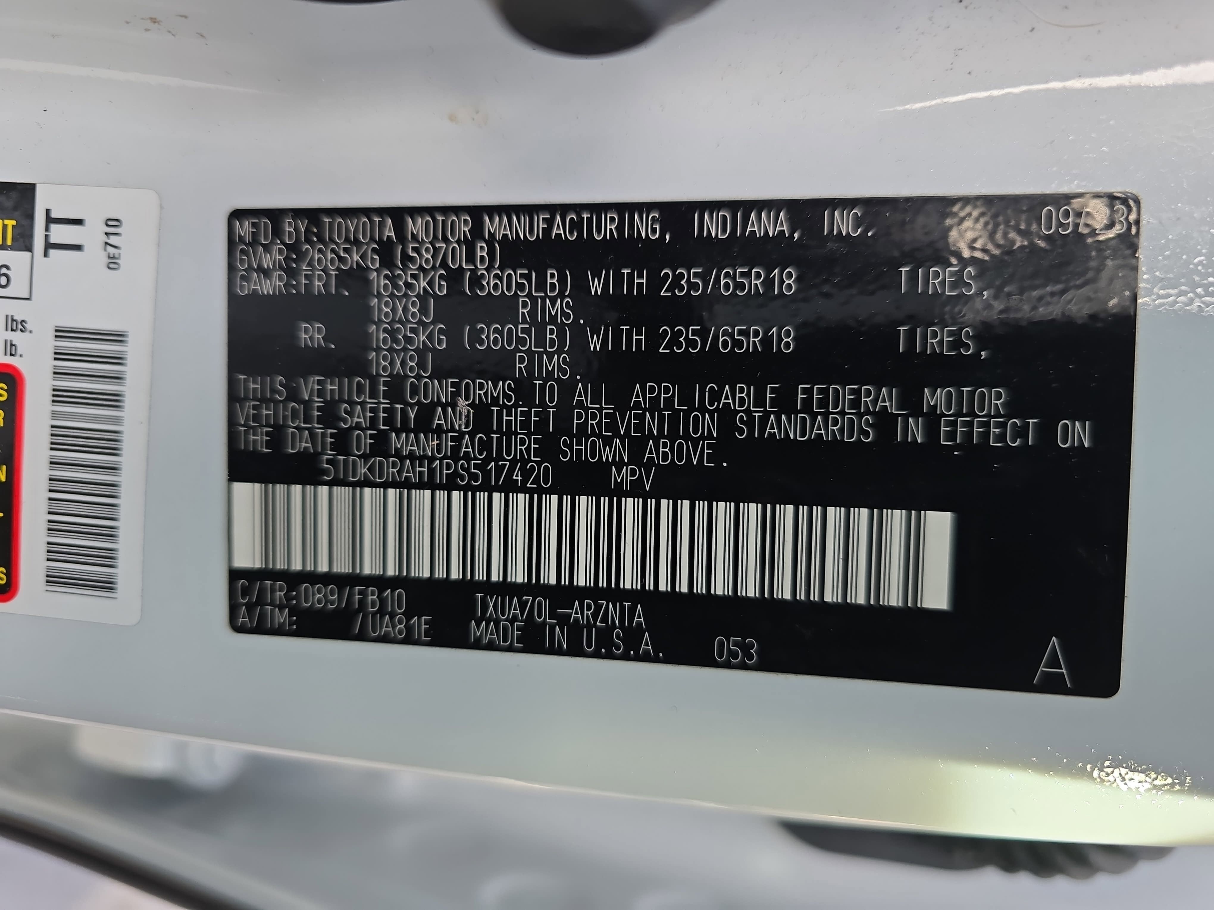 2023 Toyota Highlander L