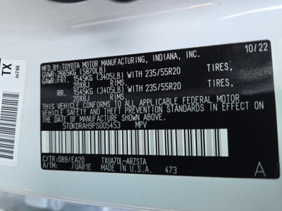 2023 Toyota Highlander XSE