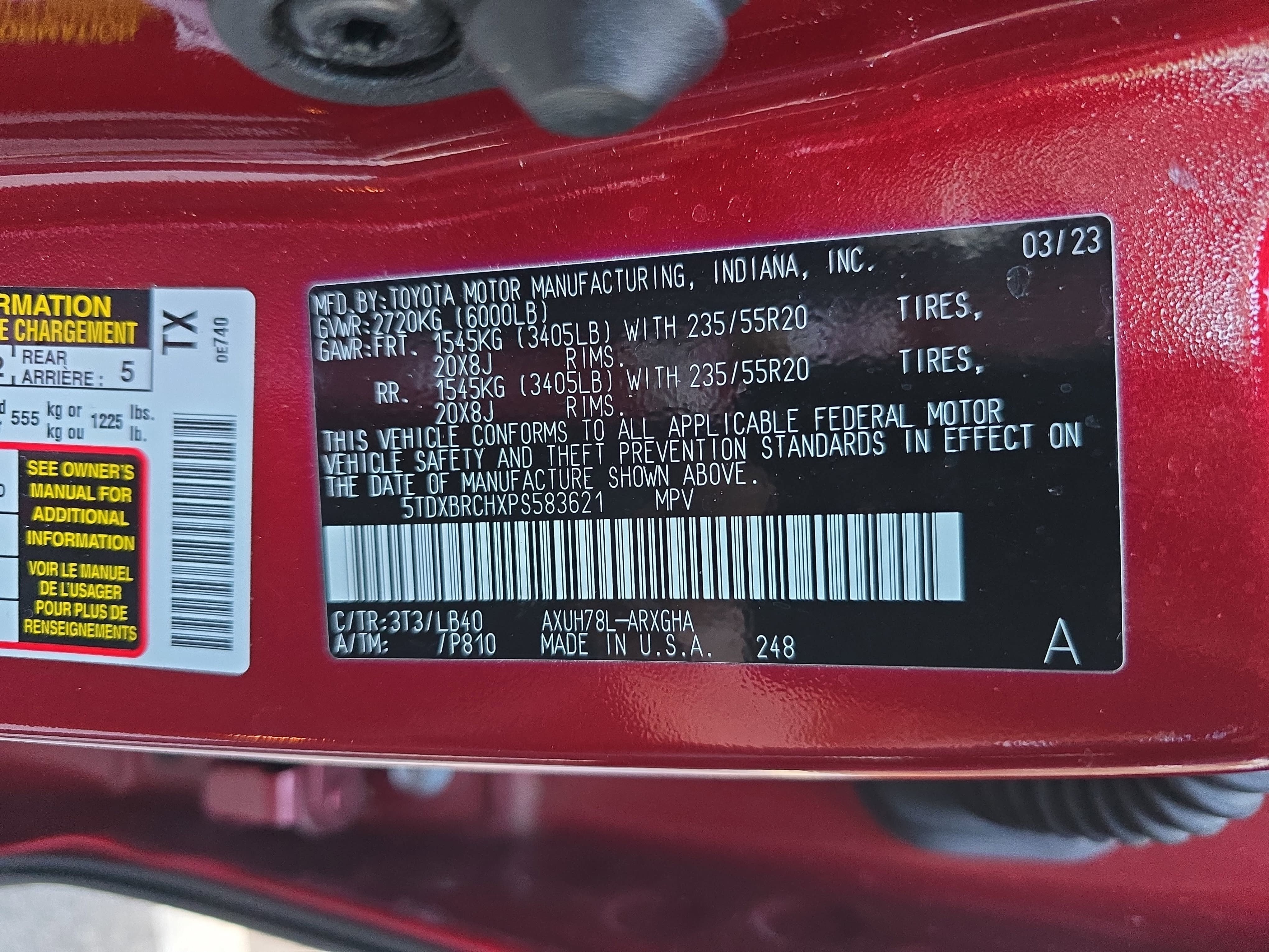 2023 Toyota Highlander Hybrid Hybrid Limited