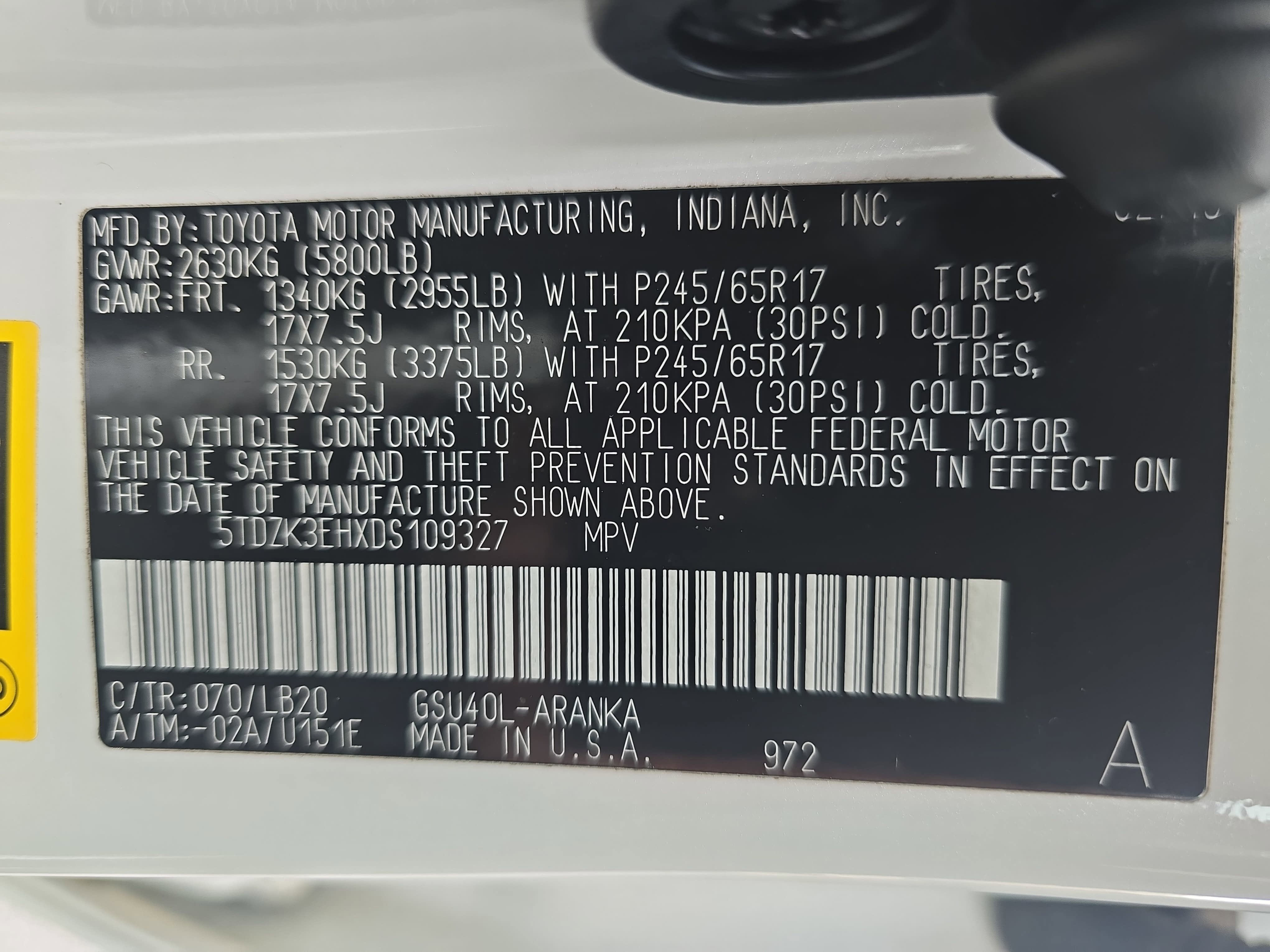 2013 Toyota Highlander SE