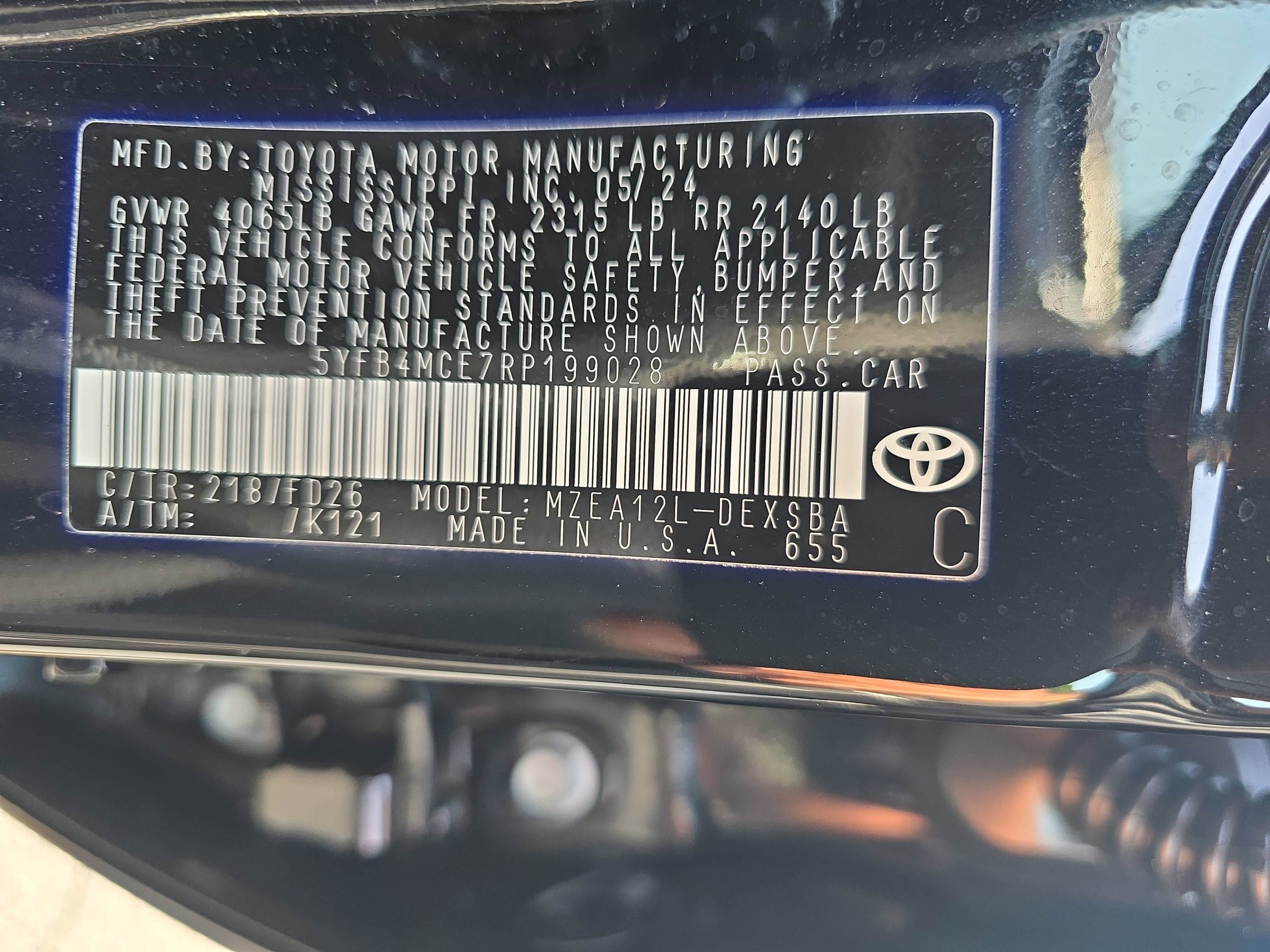2024 Toyota Corolla Nightshade Edition