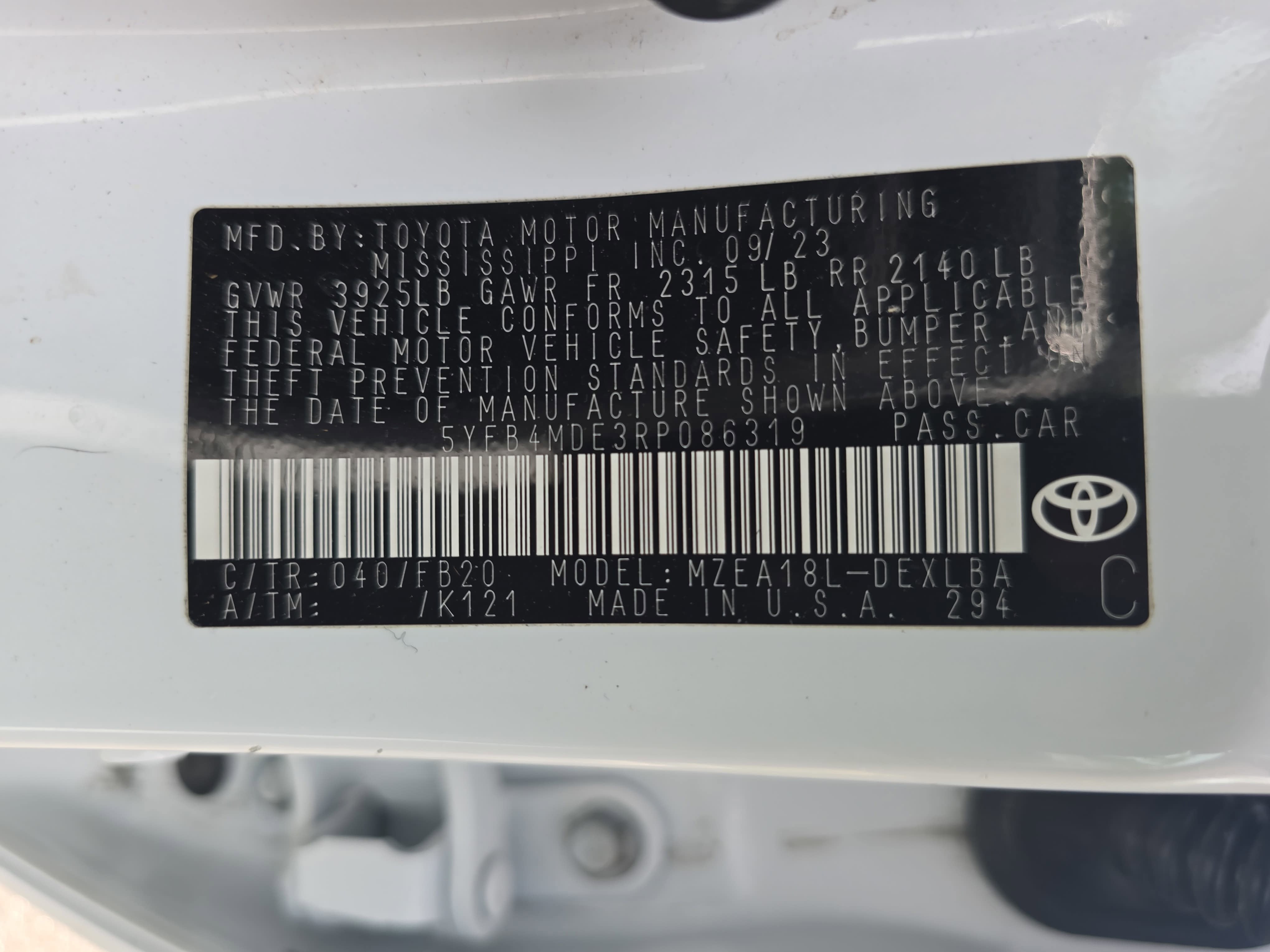 2024 Toyota Corolla LE