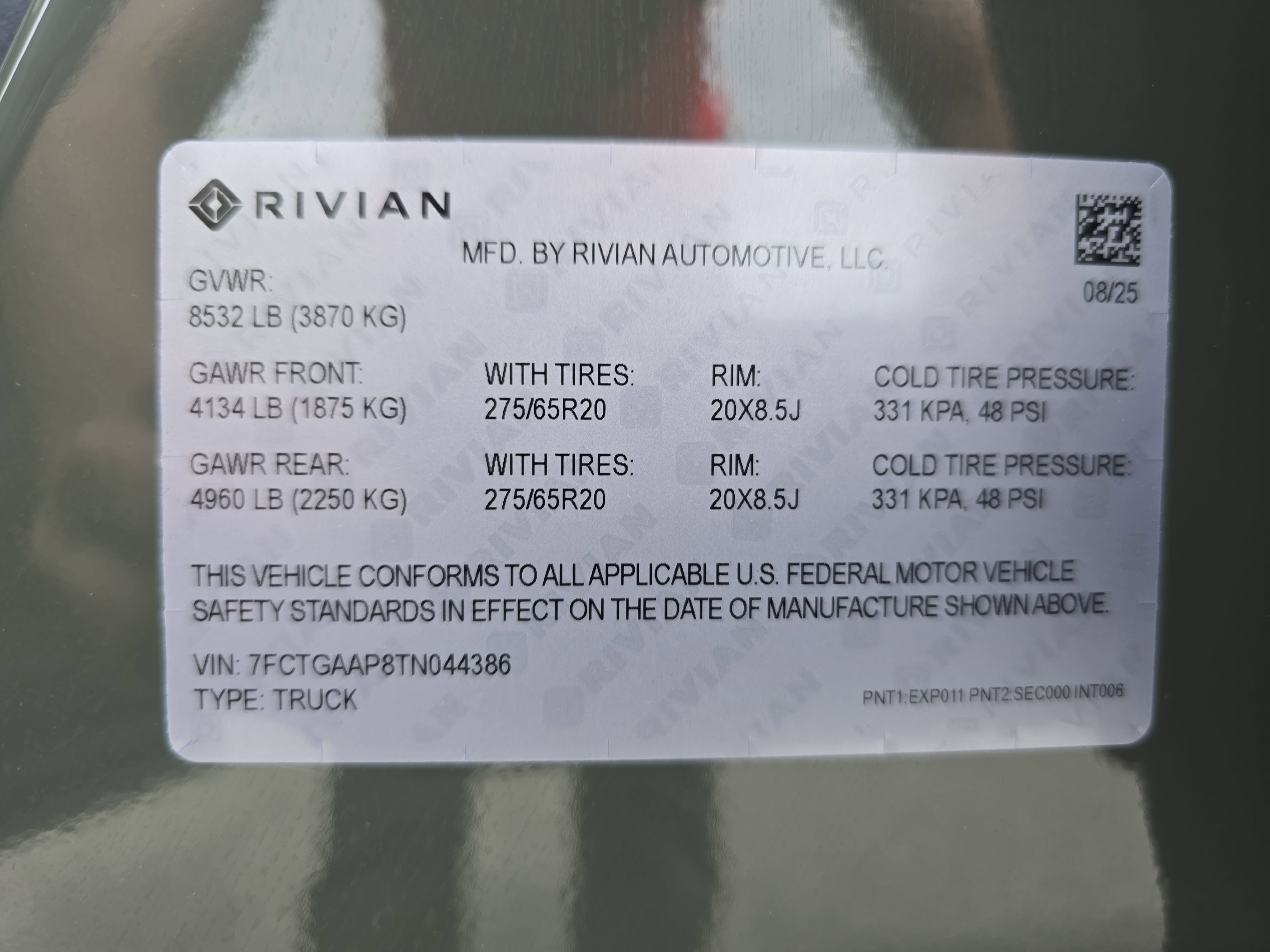 2026 Rivian R1T Quad Motor Max Pack