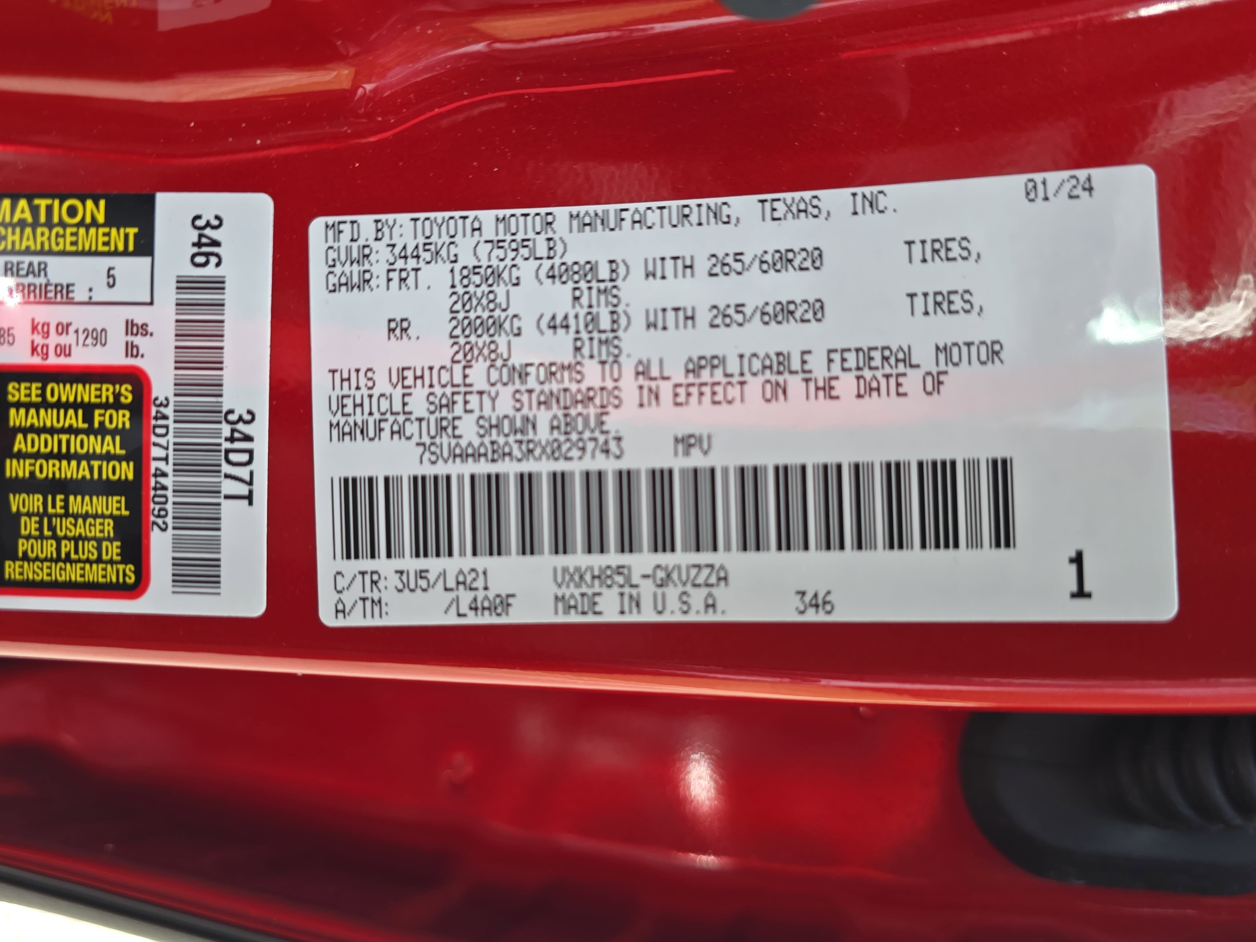 2024 Toyota Sequoia Platinum