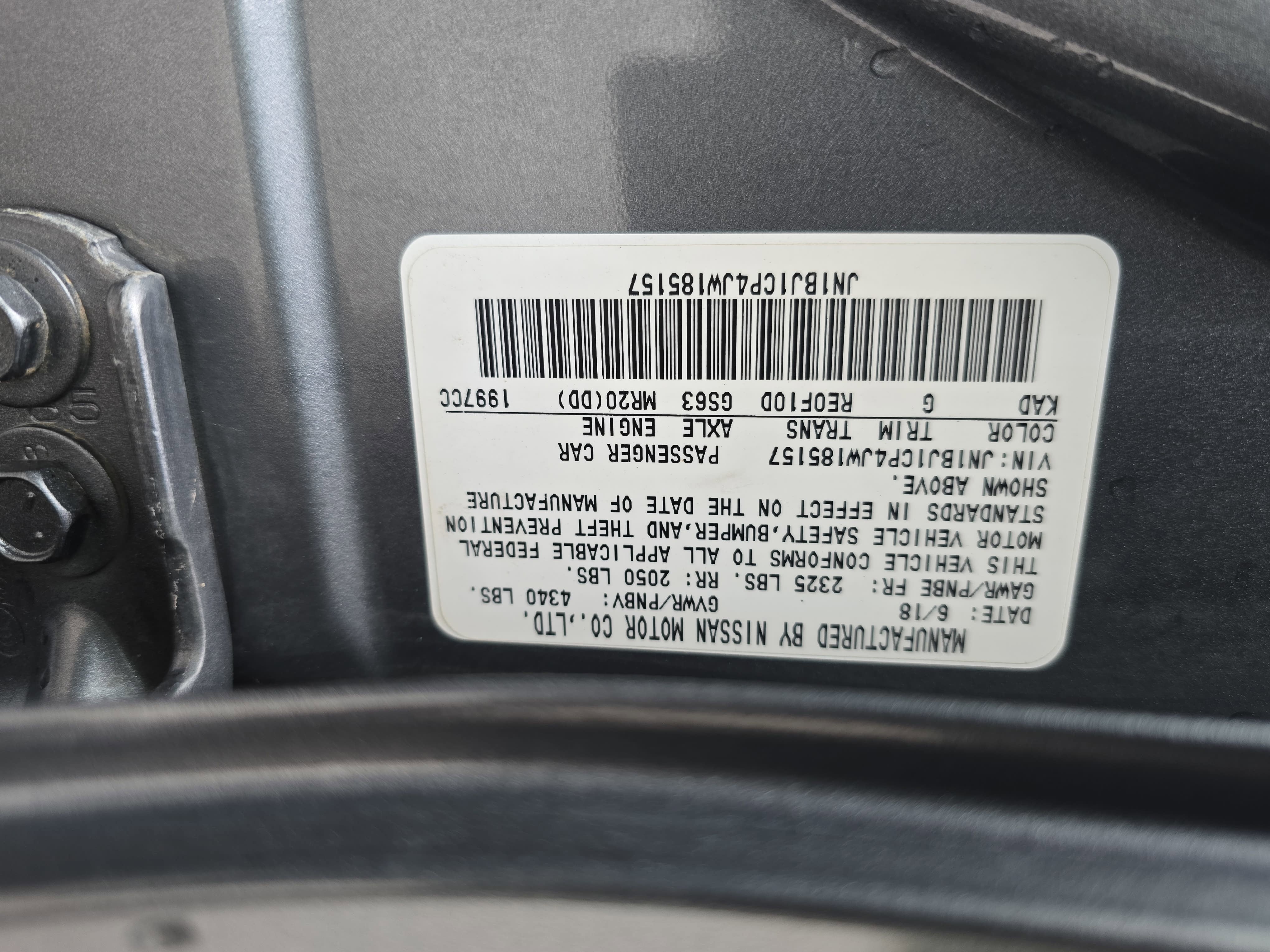 2018 Nissan Rogue Sport SV