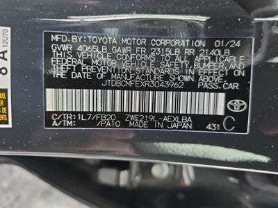2024 Toyota Corolla Hybrid Hybrid LE