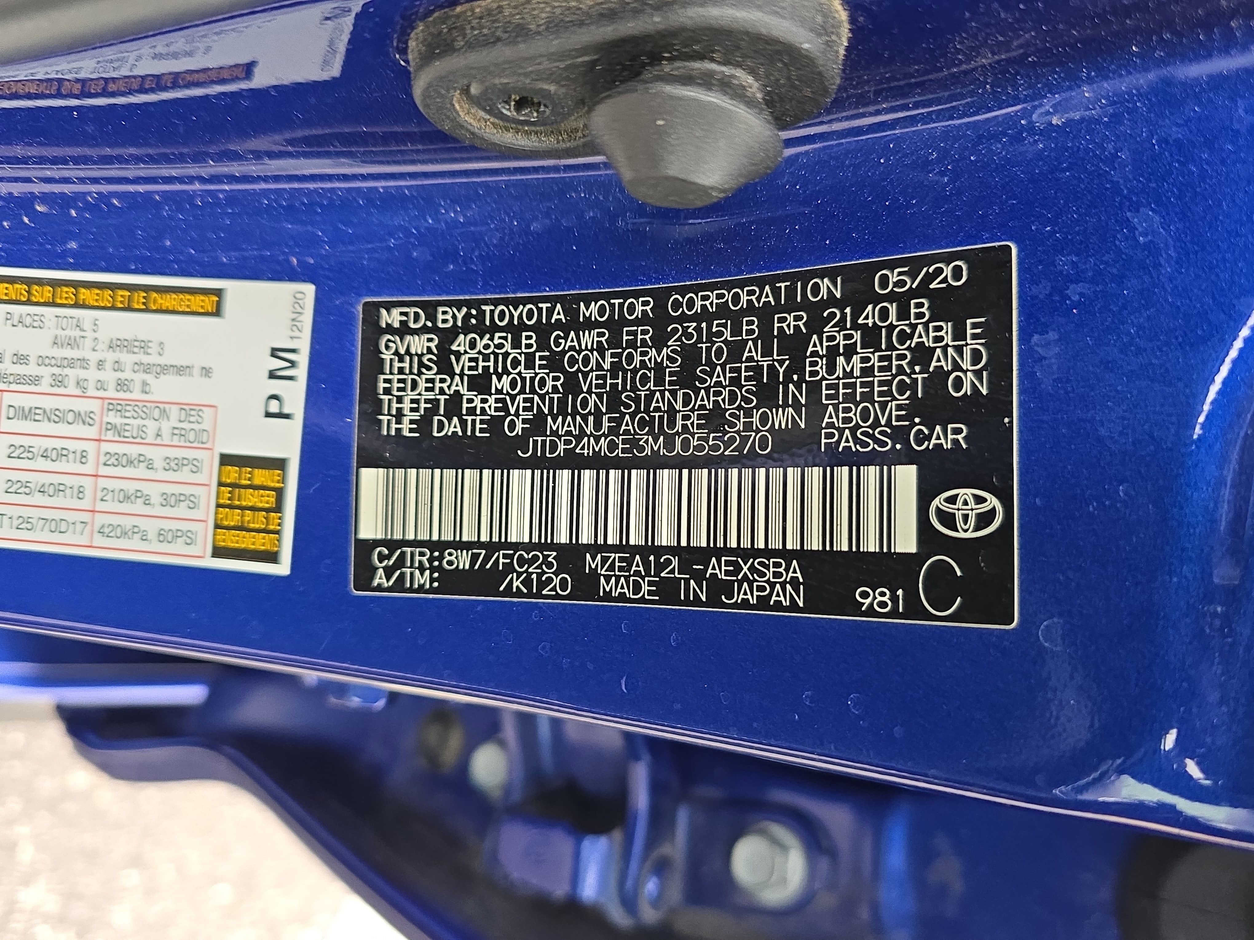 2021 Toyota Corolla SE